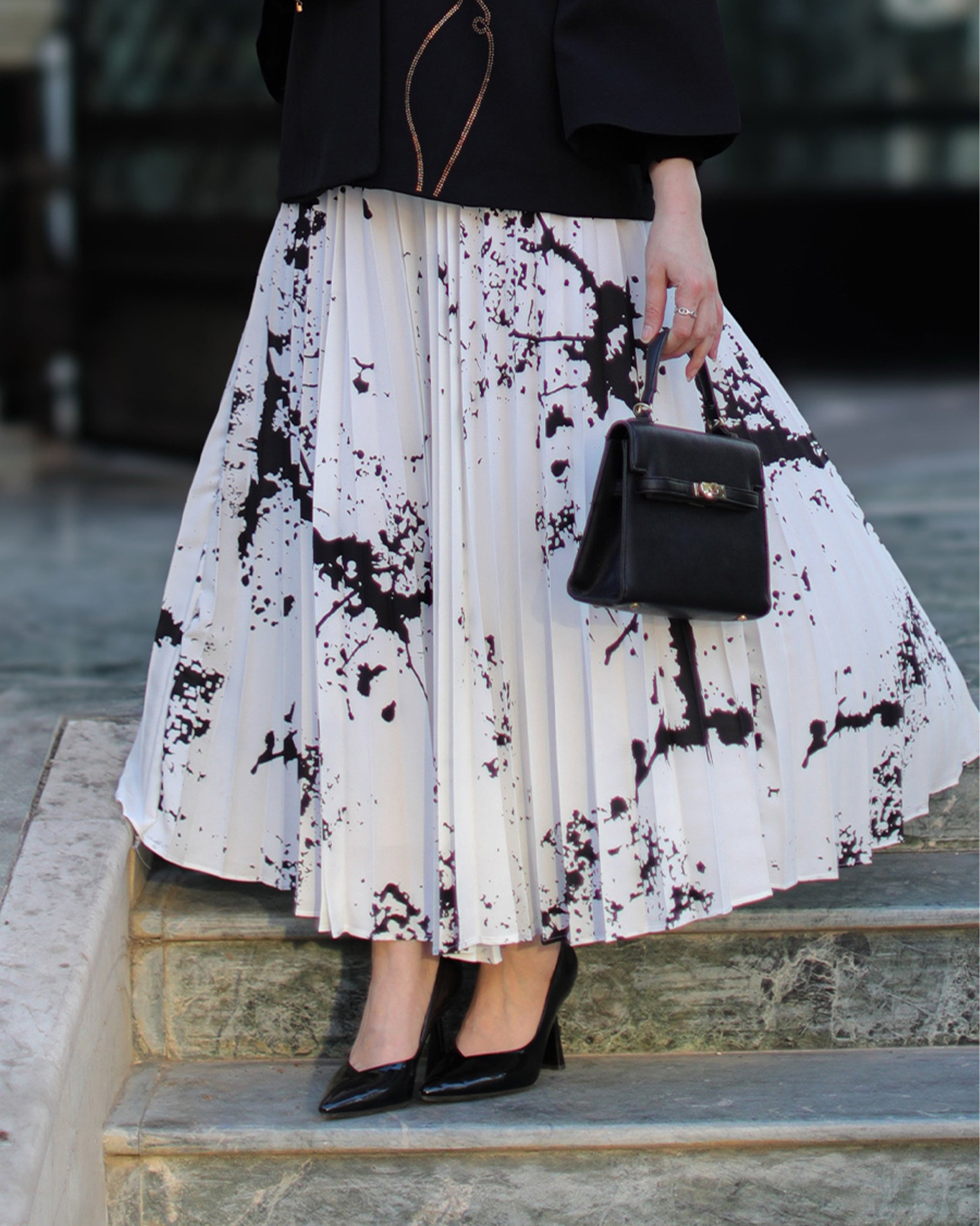Black and White Skirt