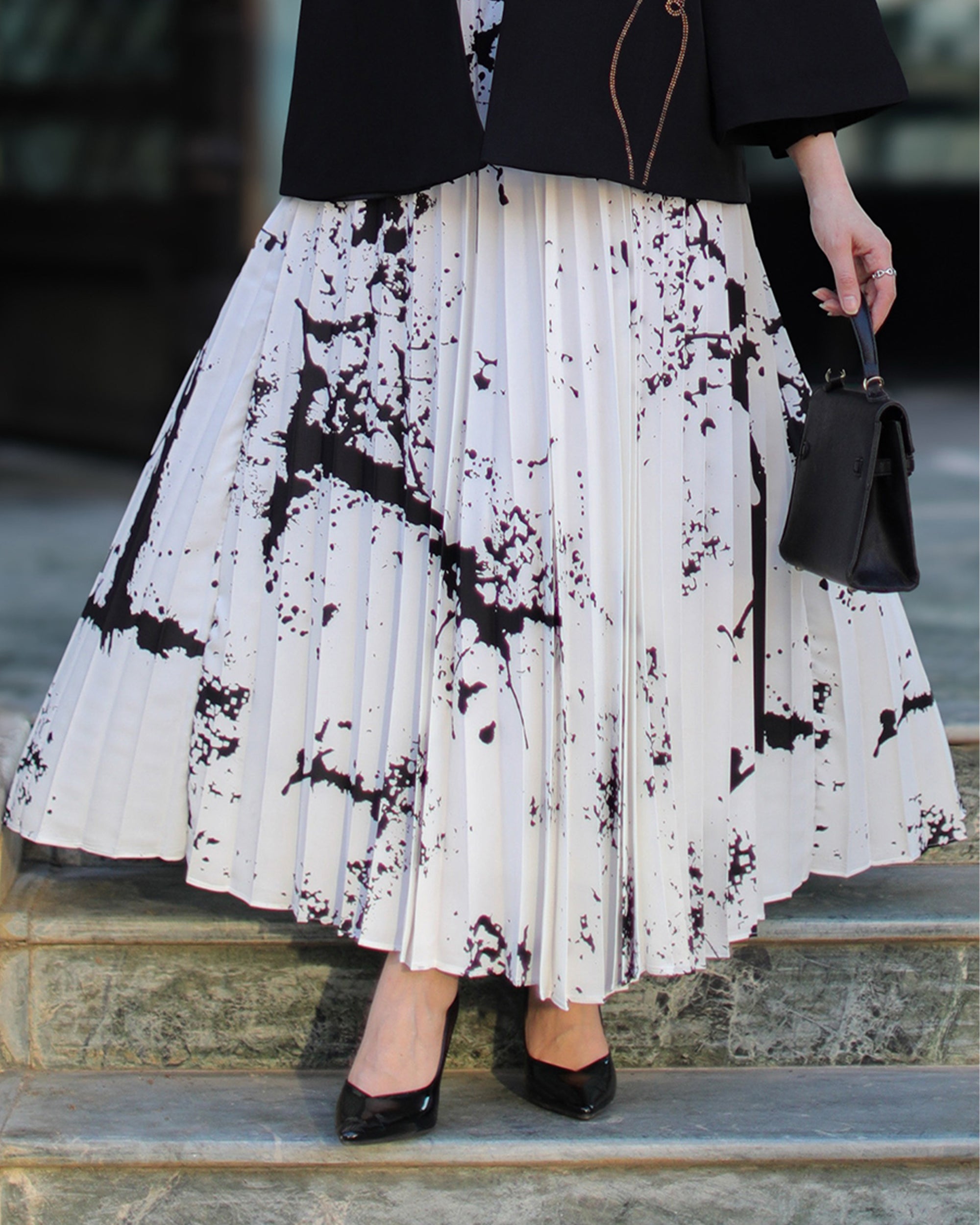 Black and White Skirt