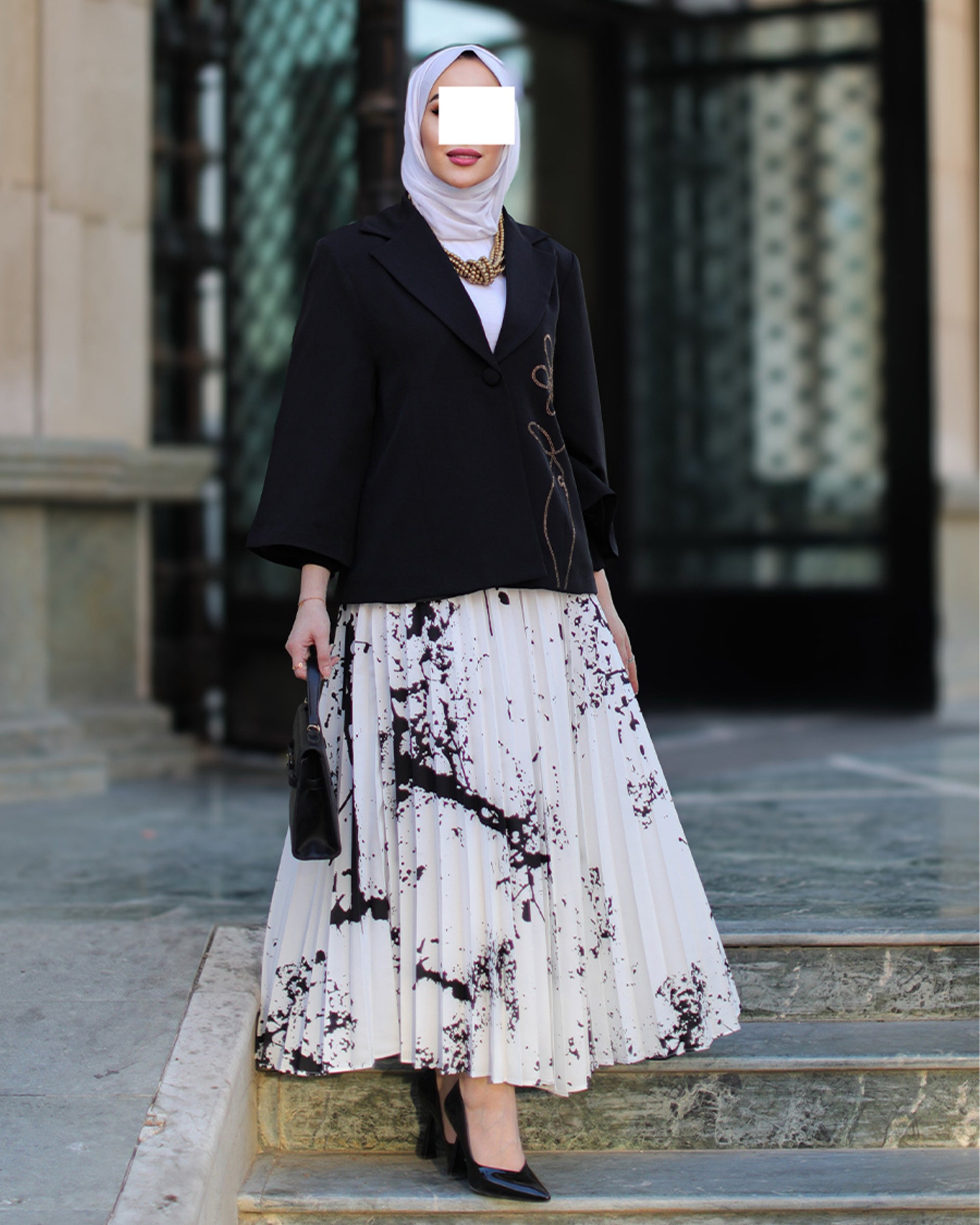 Black and White Skirt