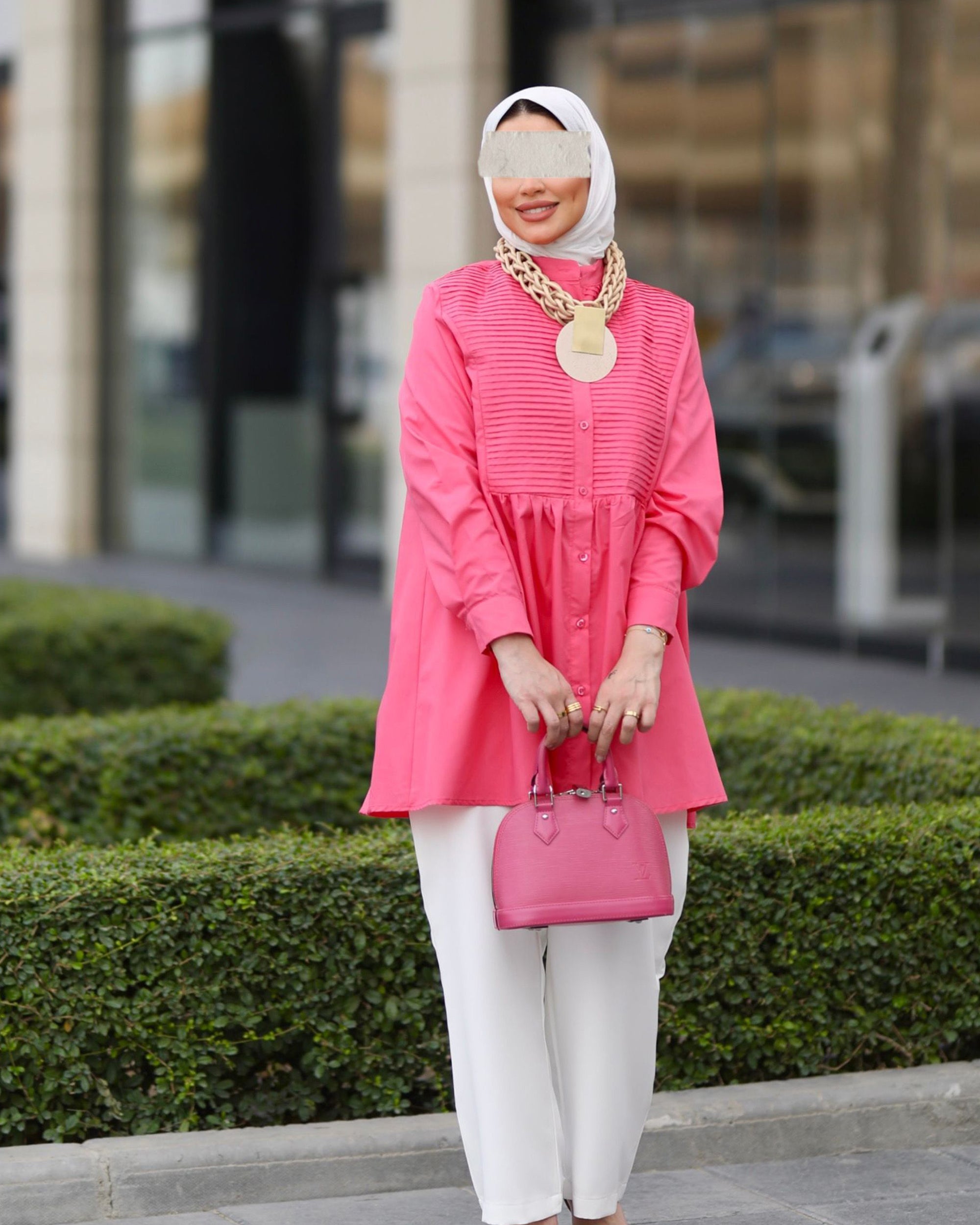 Pink Poplin Shirt