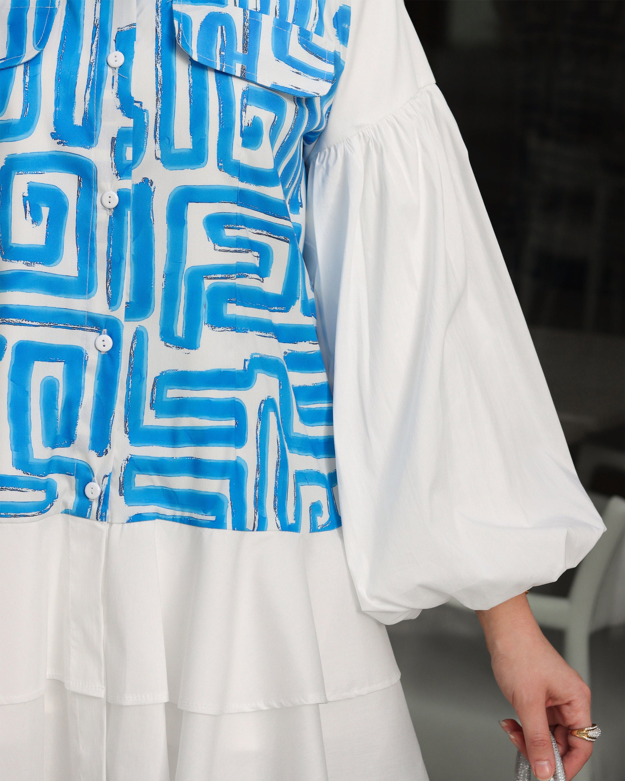 Layered Poplin Jacket