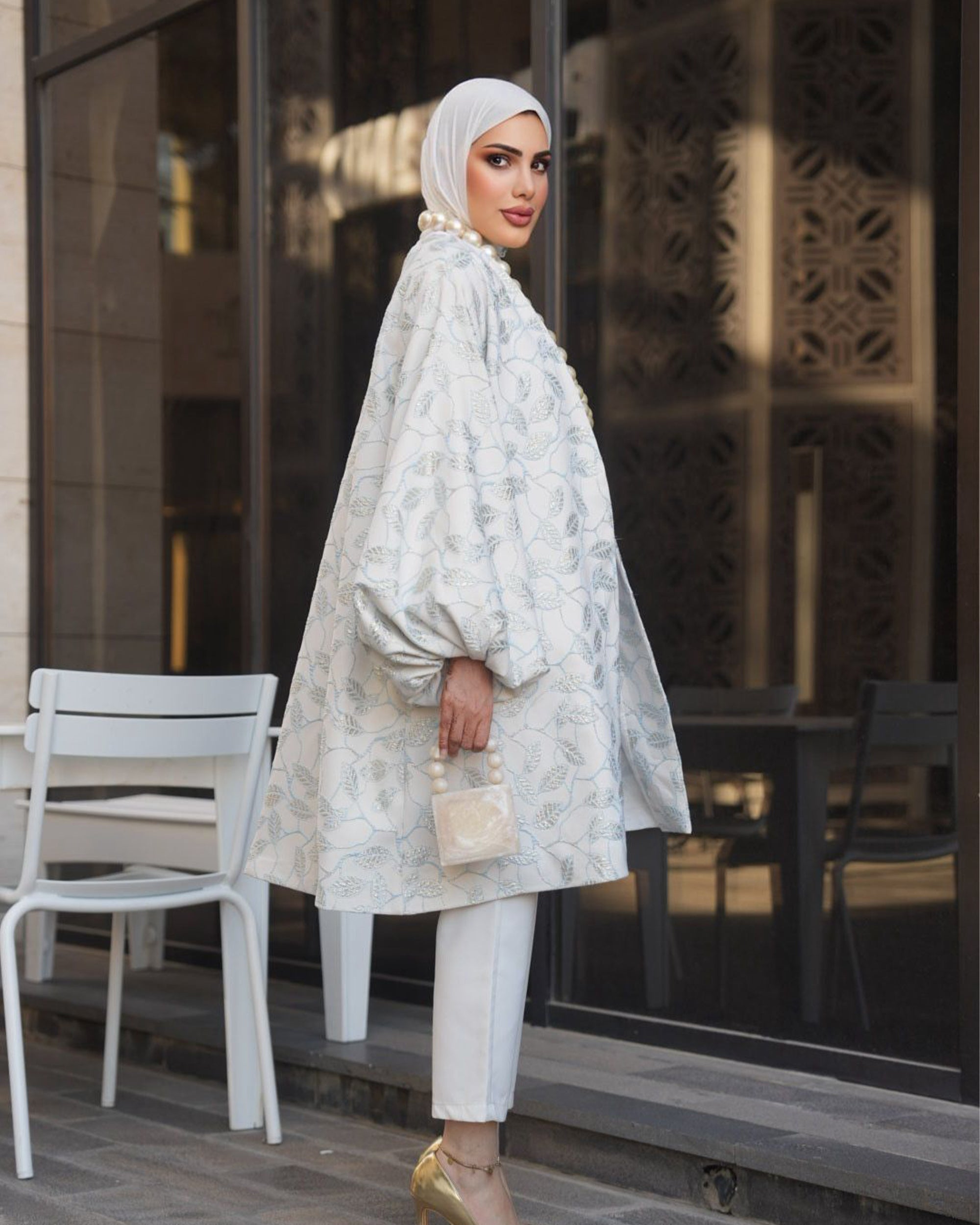 Floral Jacquard Jacket