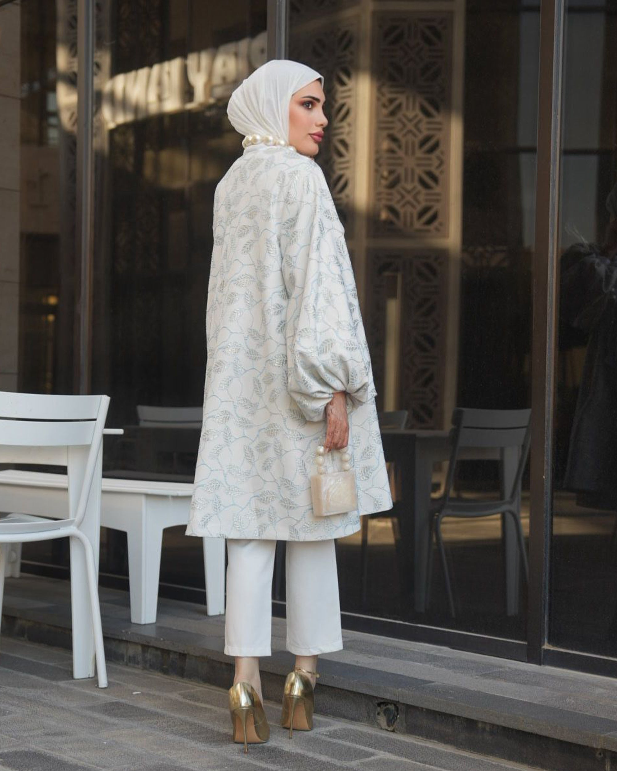Floral Jacquard Jacket