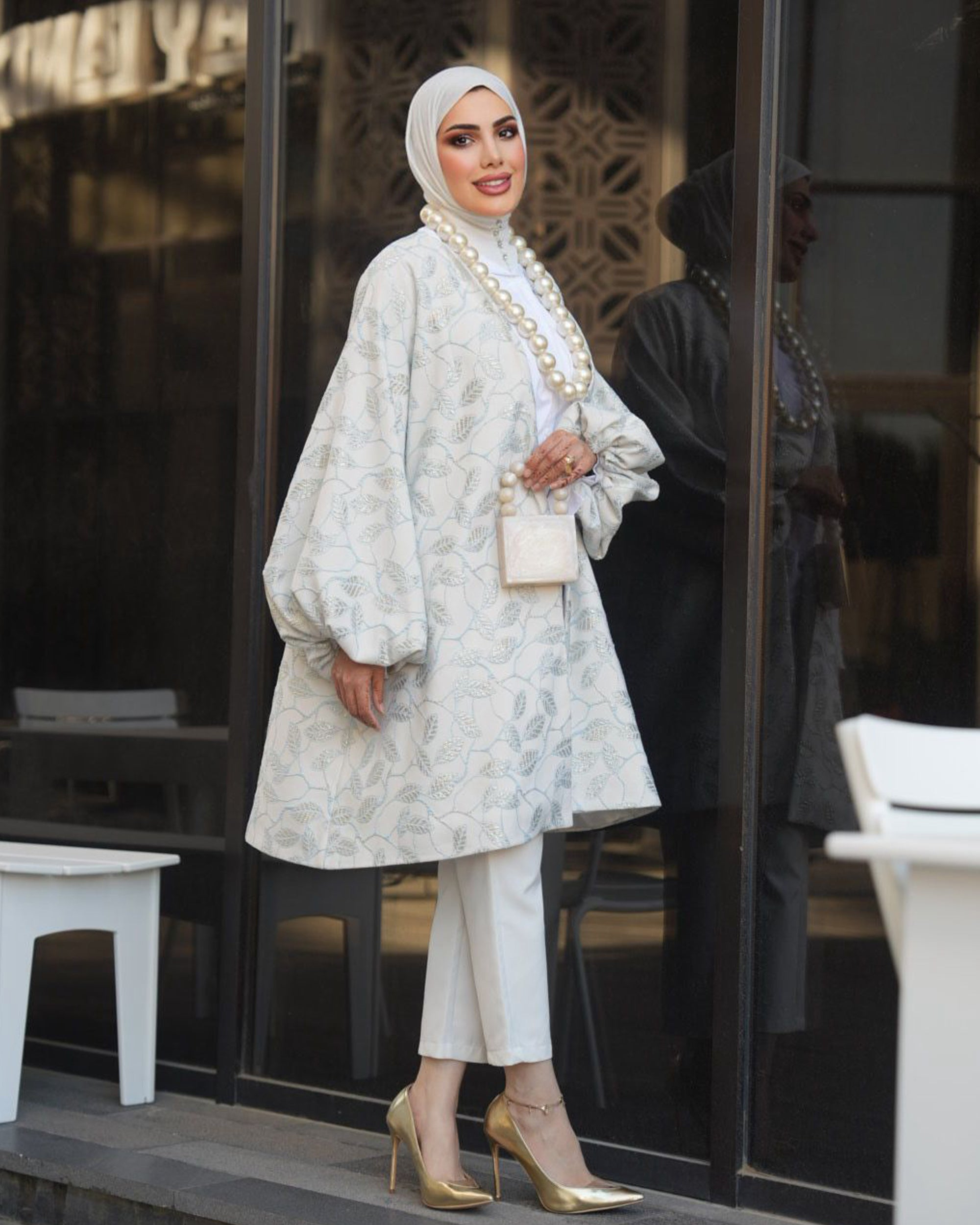 Floral Jacquard Jacket