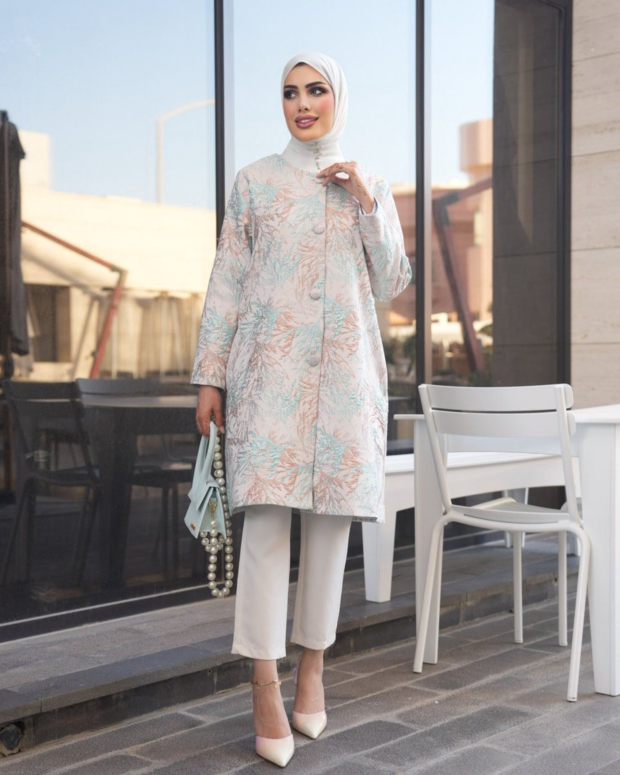 Printed Jacquard Jacket