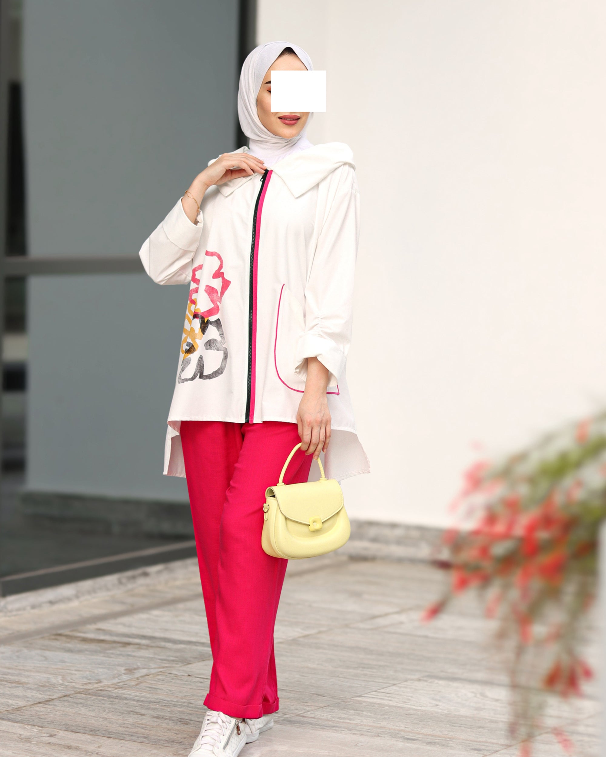 Floral Edge Poplin Jacket