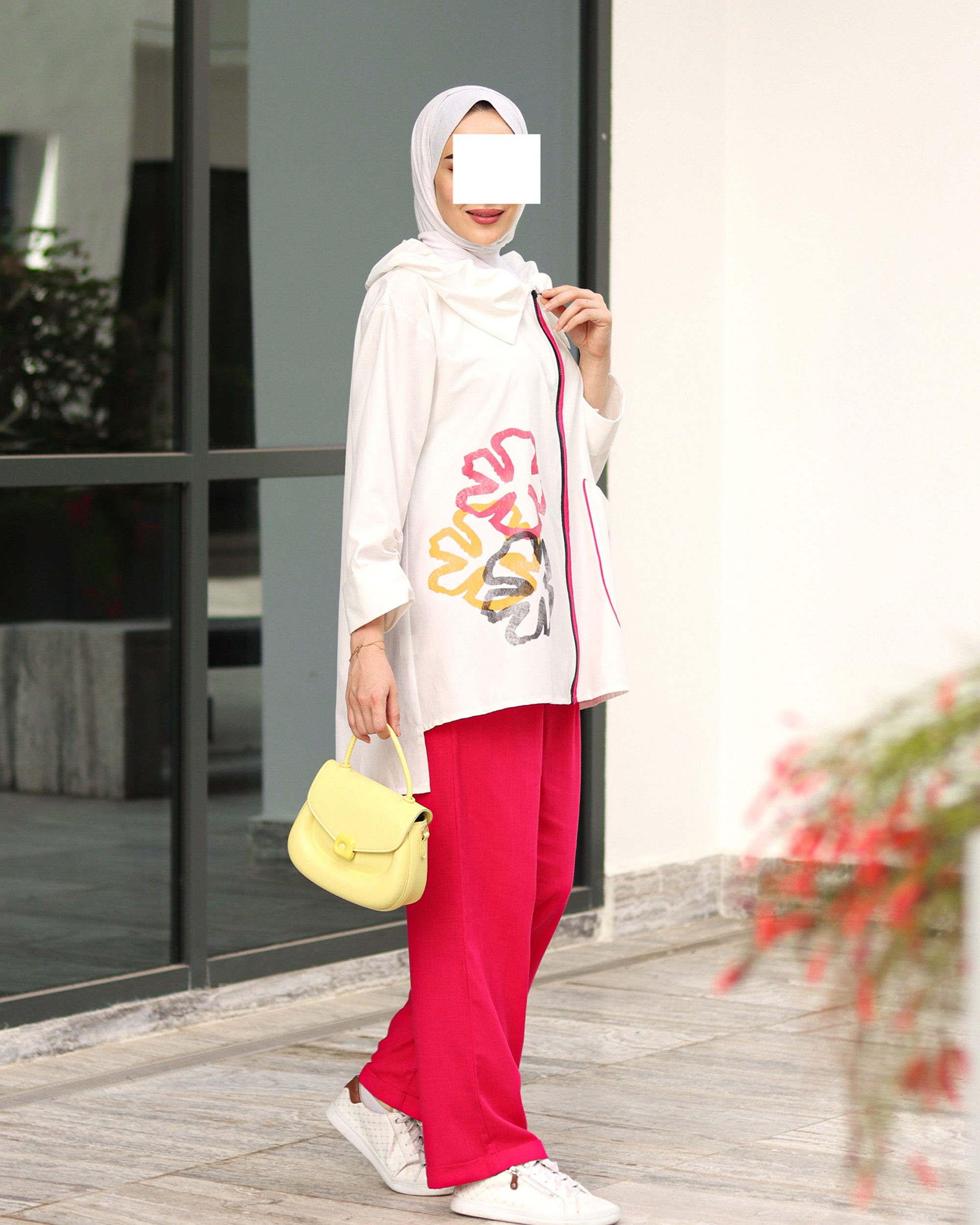 Floral Edge Poplin Jacket
