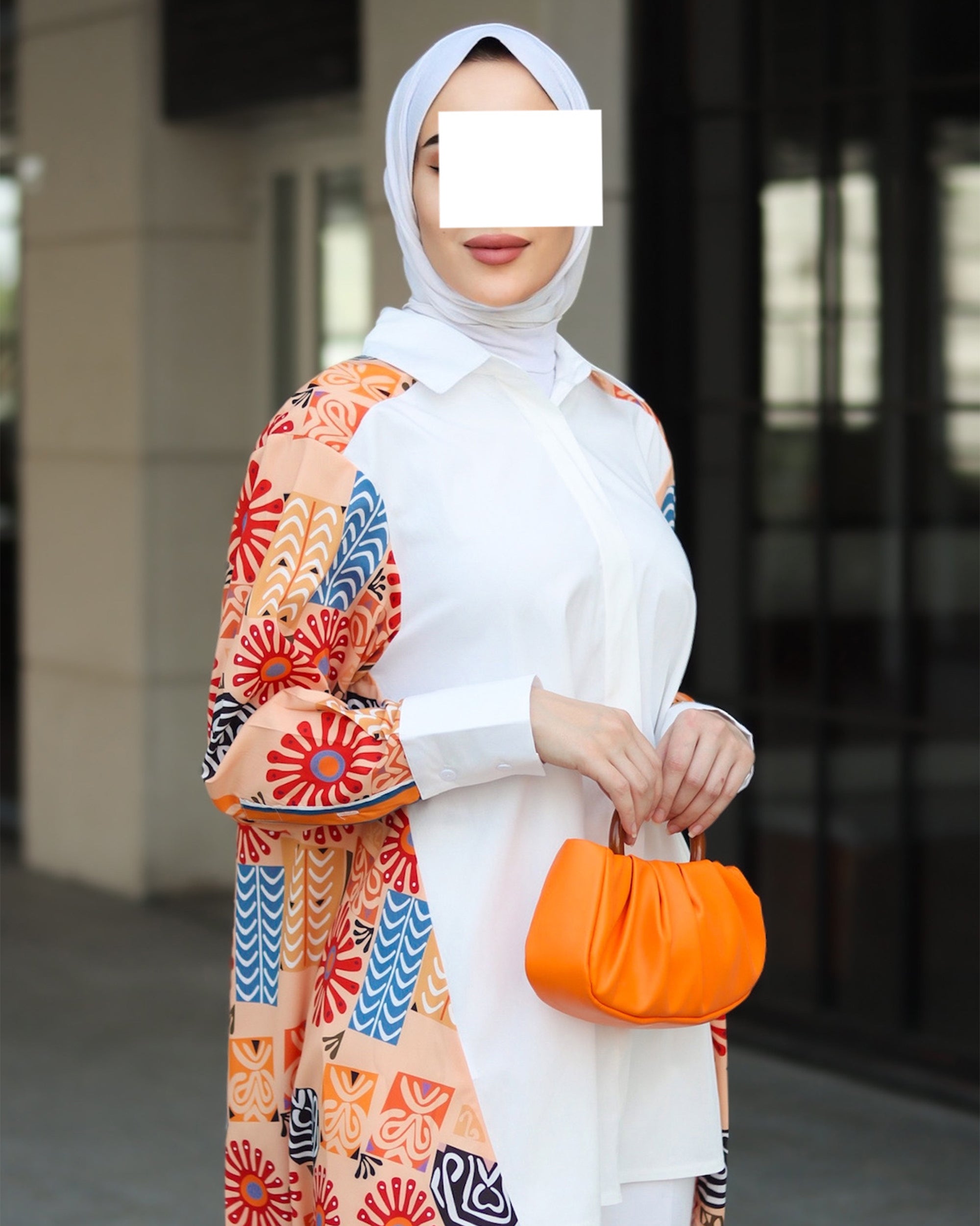 Peach Side Panel Shirt