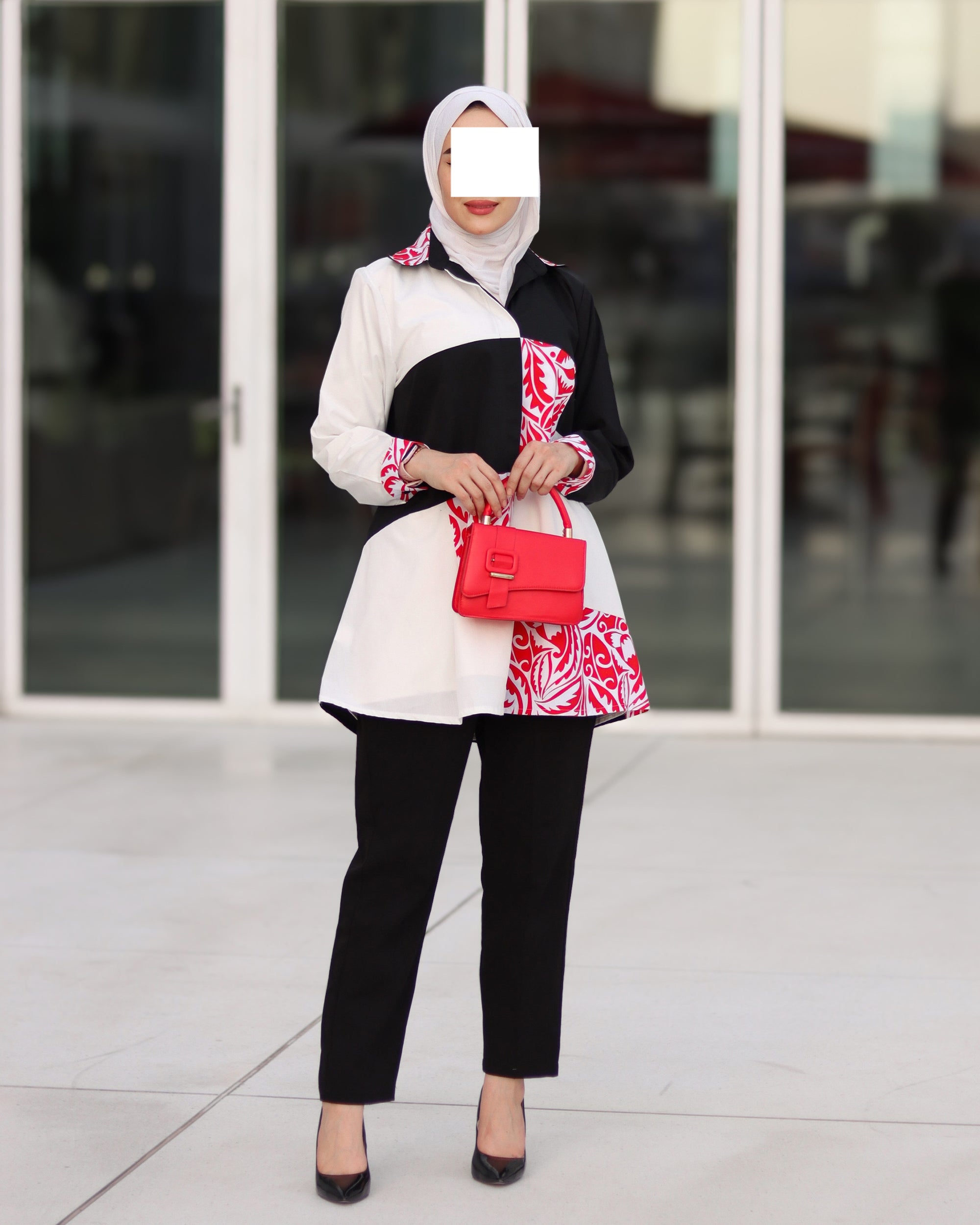 Bold Contrast Poplin Shirt