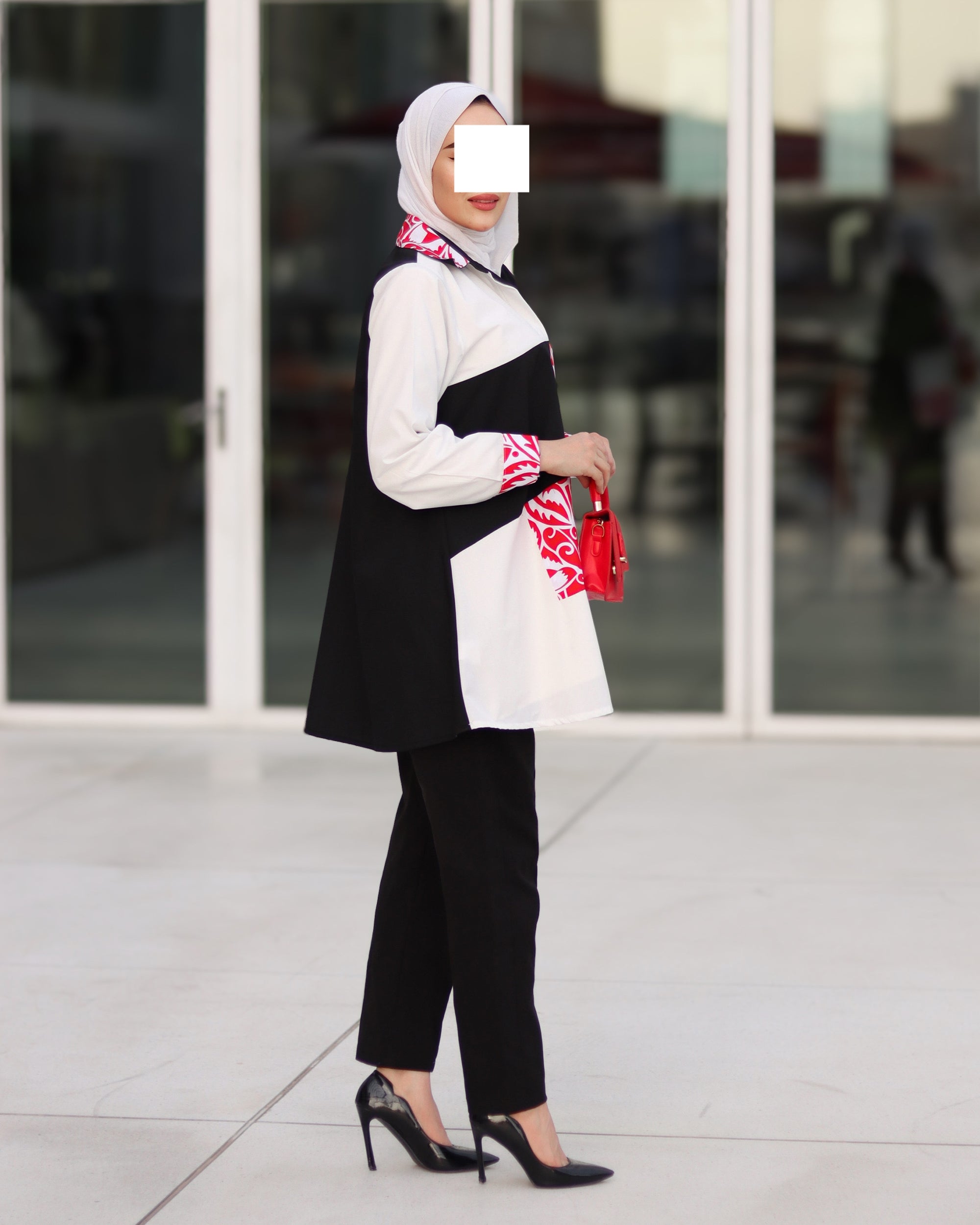 Bold Contrast Poplin Shirt