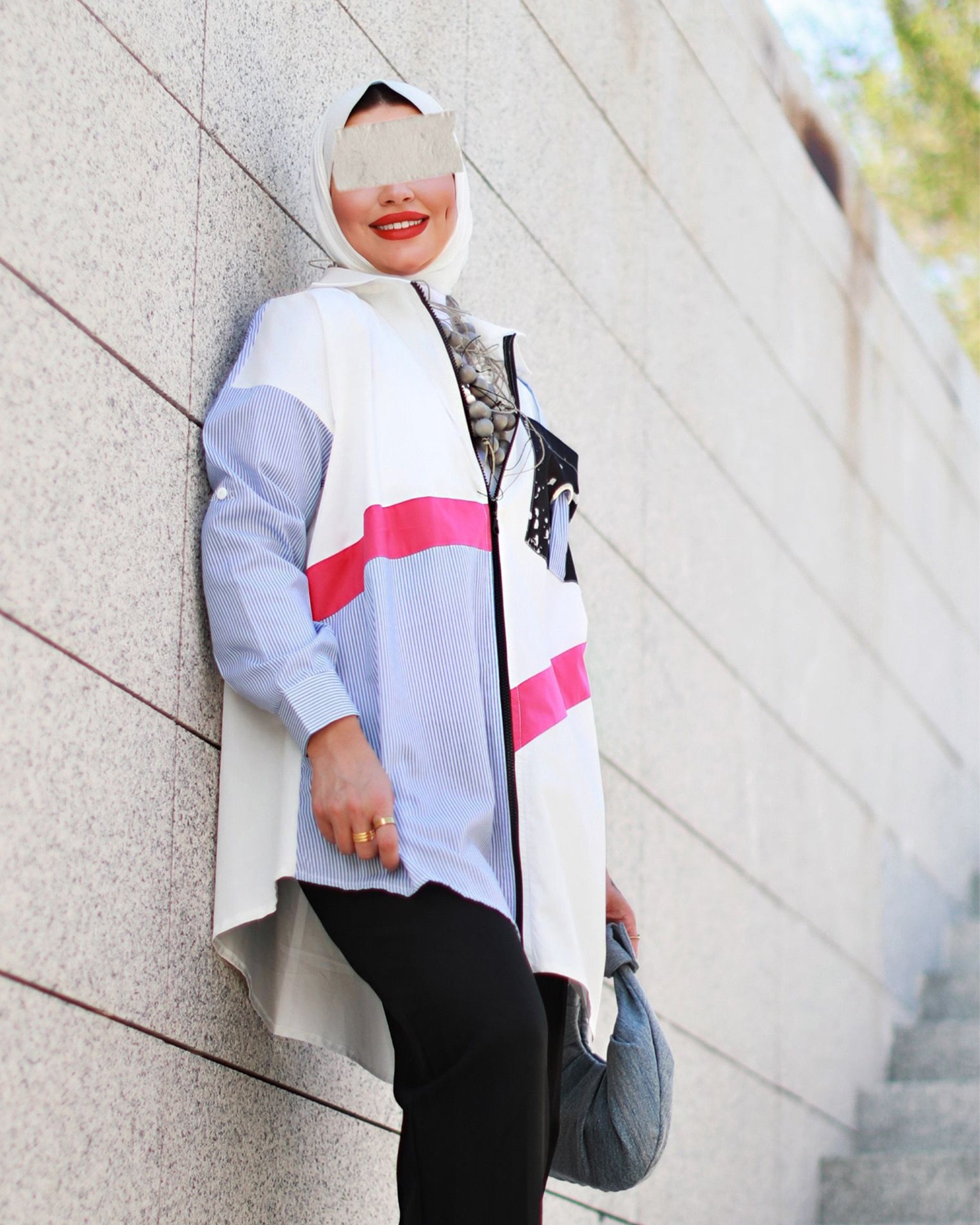 Colorblock Poplin Shirt