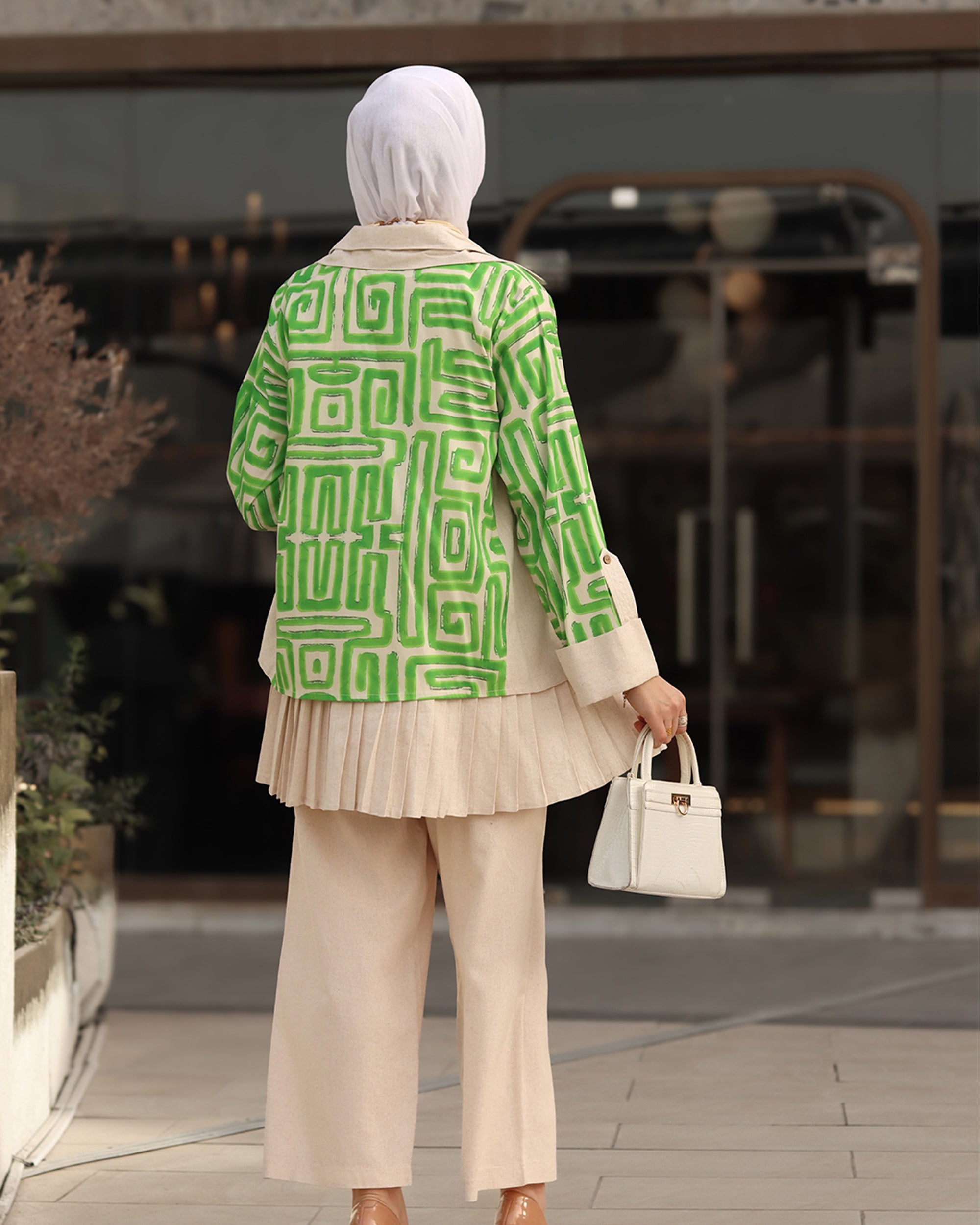 Green Linen Jacket