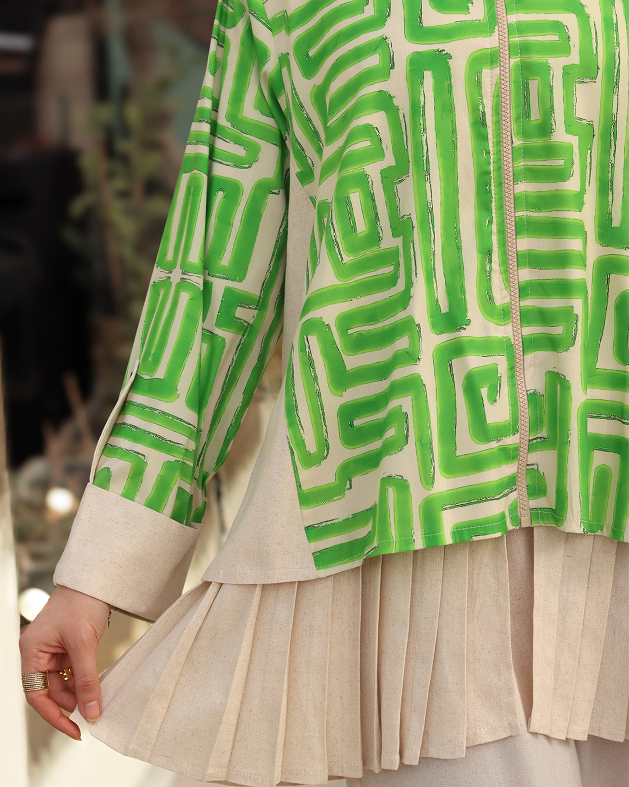 Green Linen Jacket