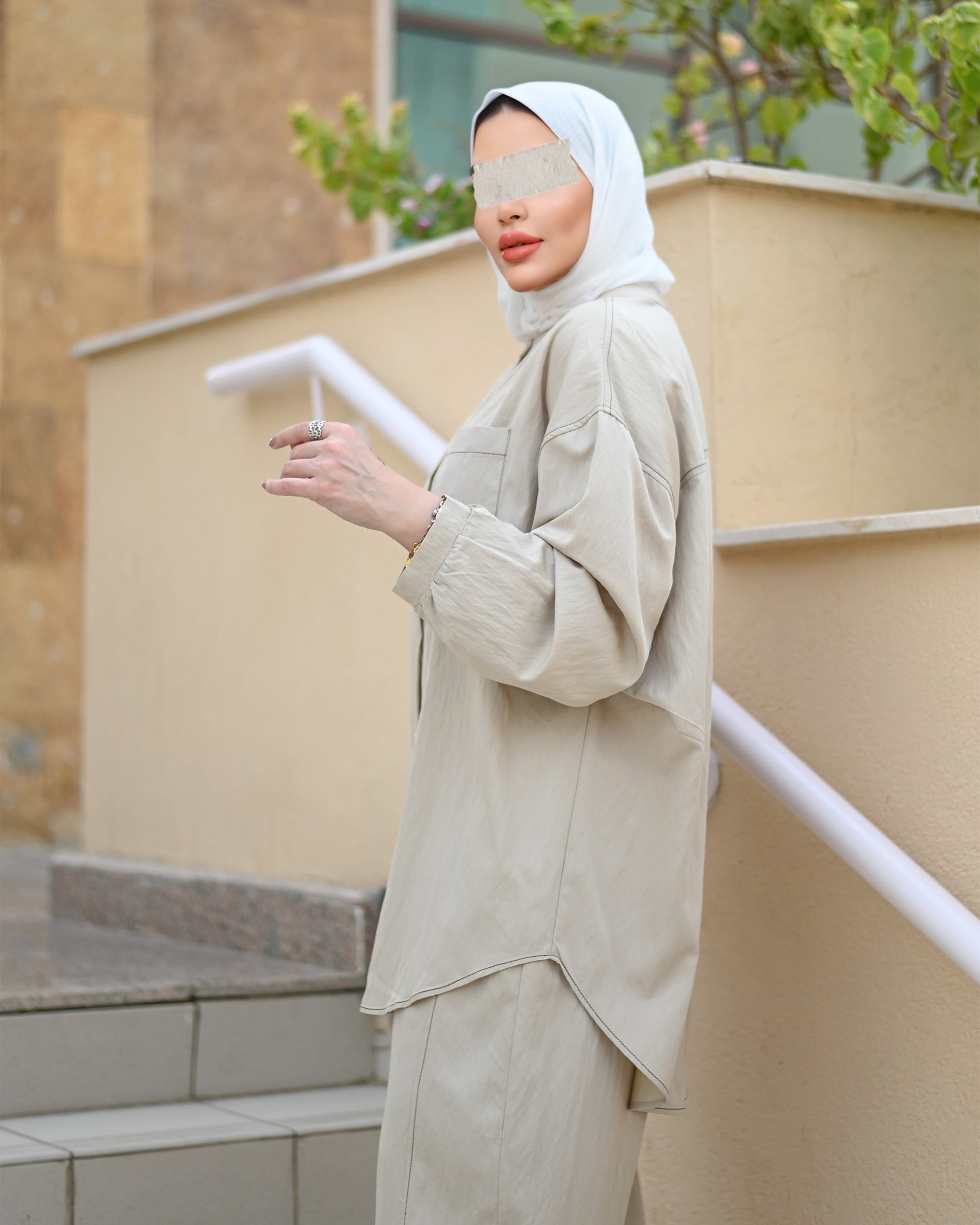 Beige Tencel Set