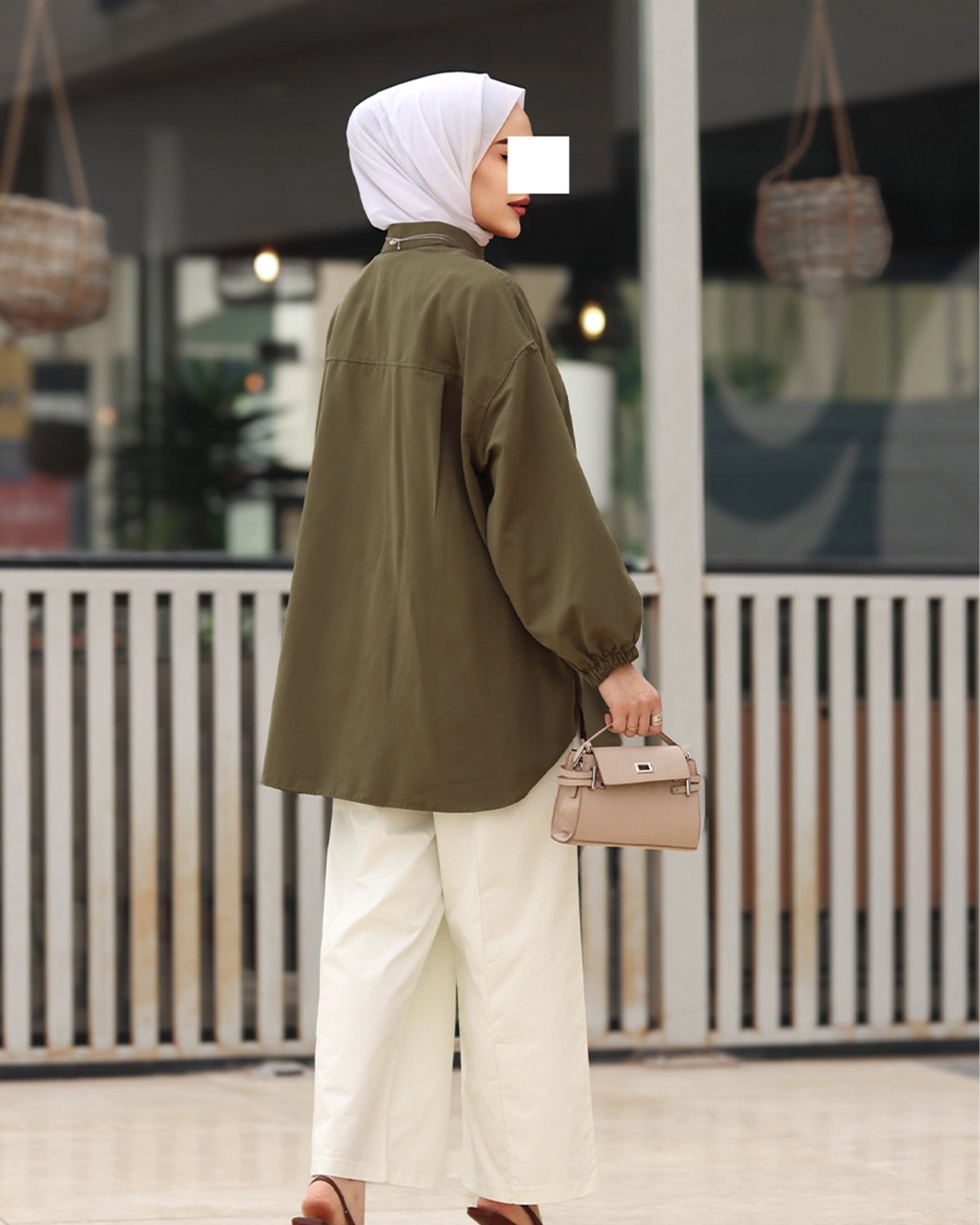 Button Poplin Shirt