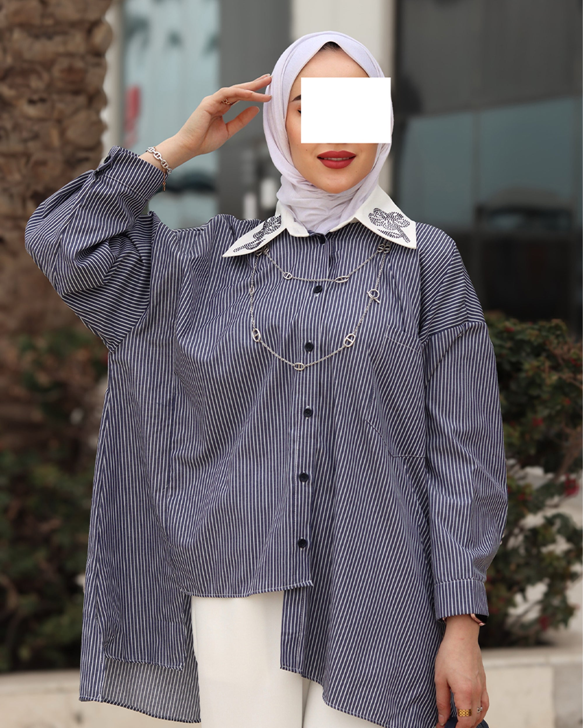 Stripe Poplin Shirt