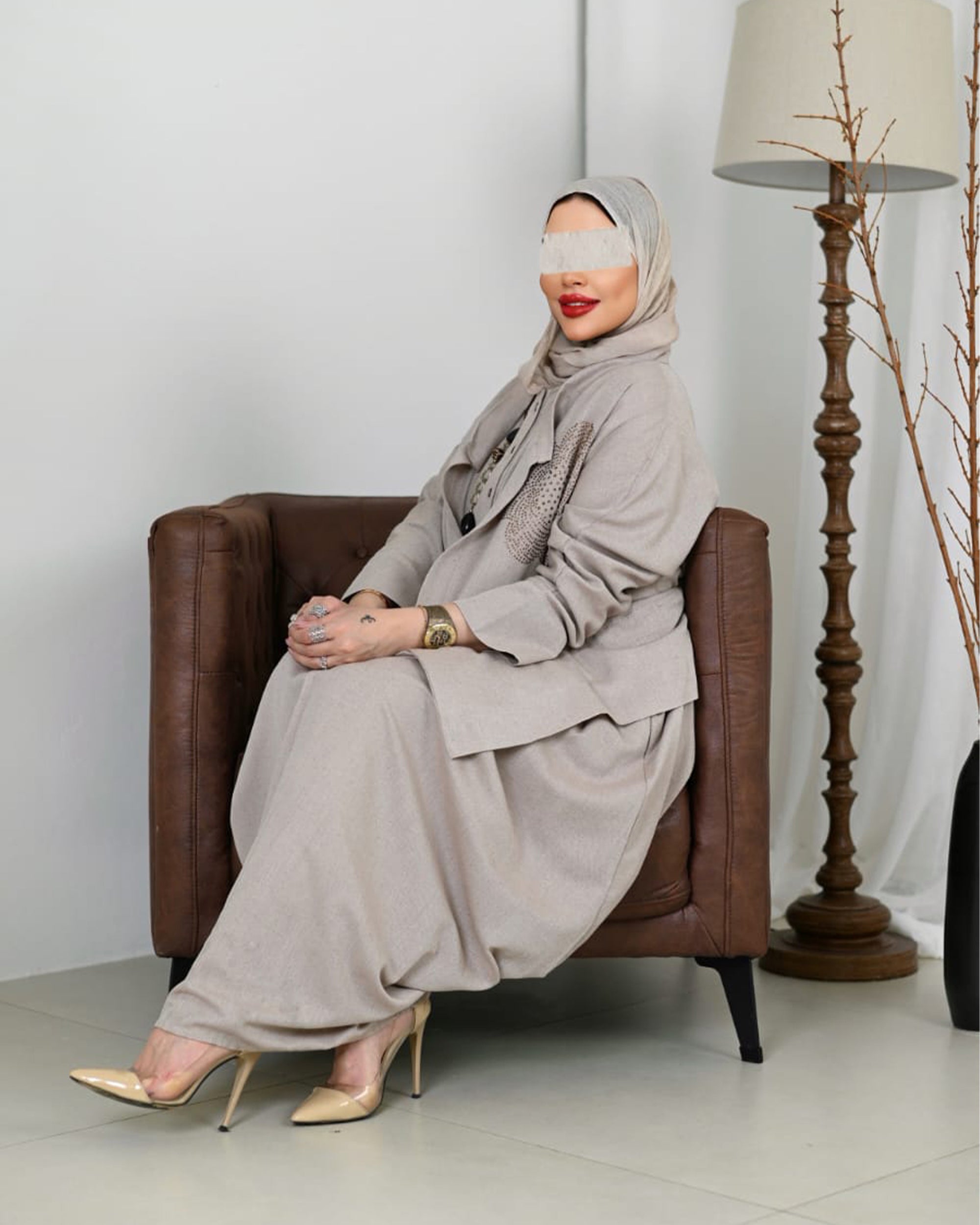 Noor Linen Ensemble Dress