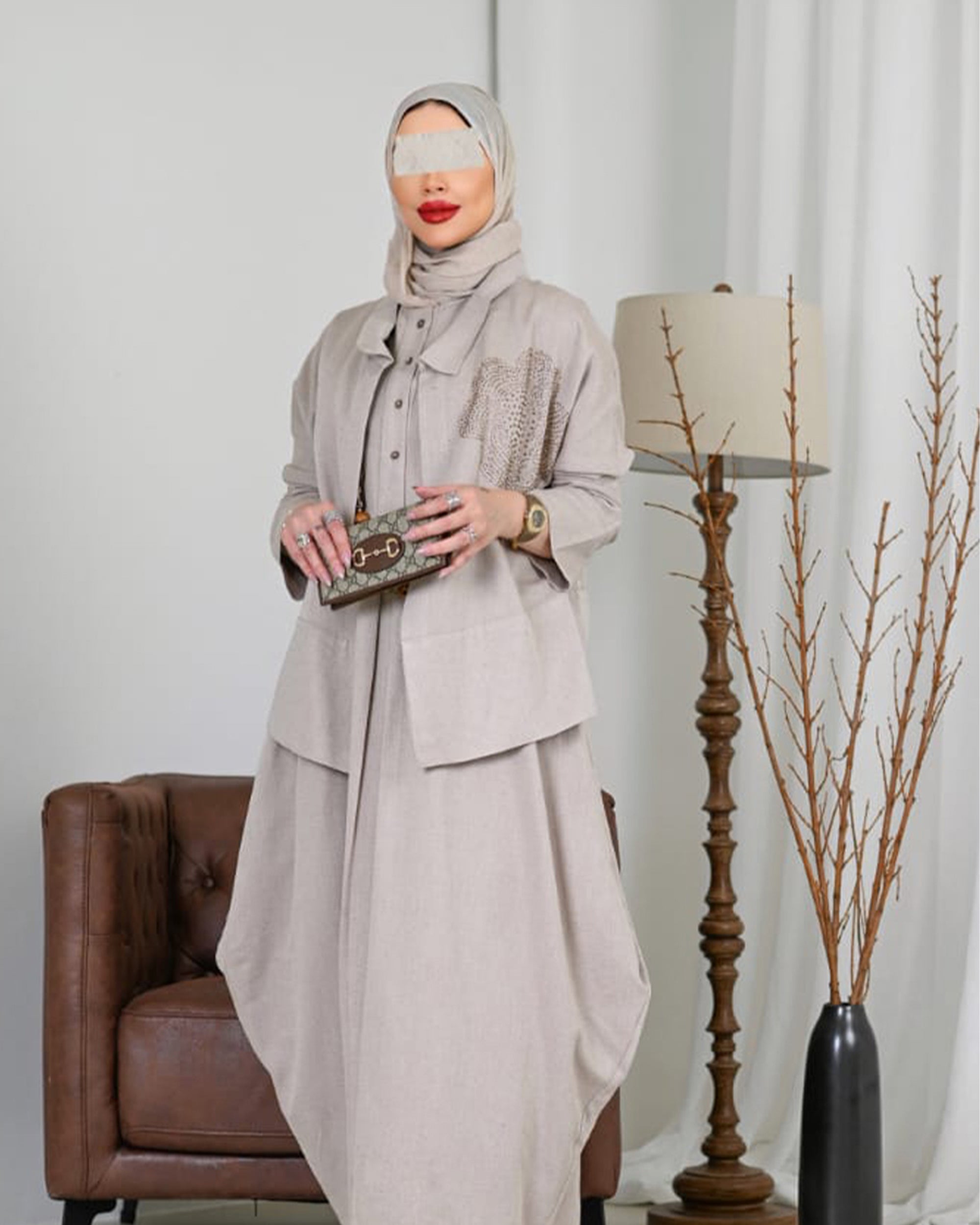 Noor Linen Ensemble Dress