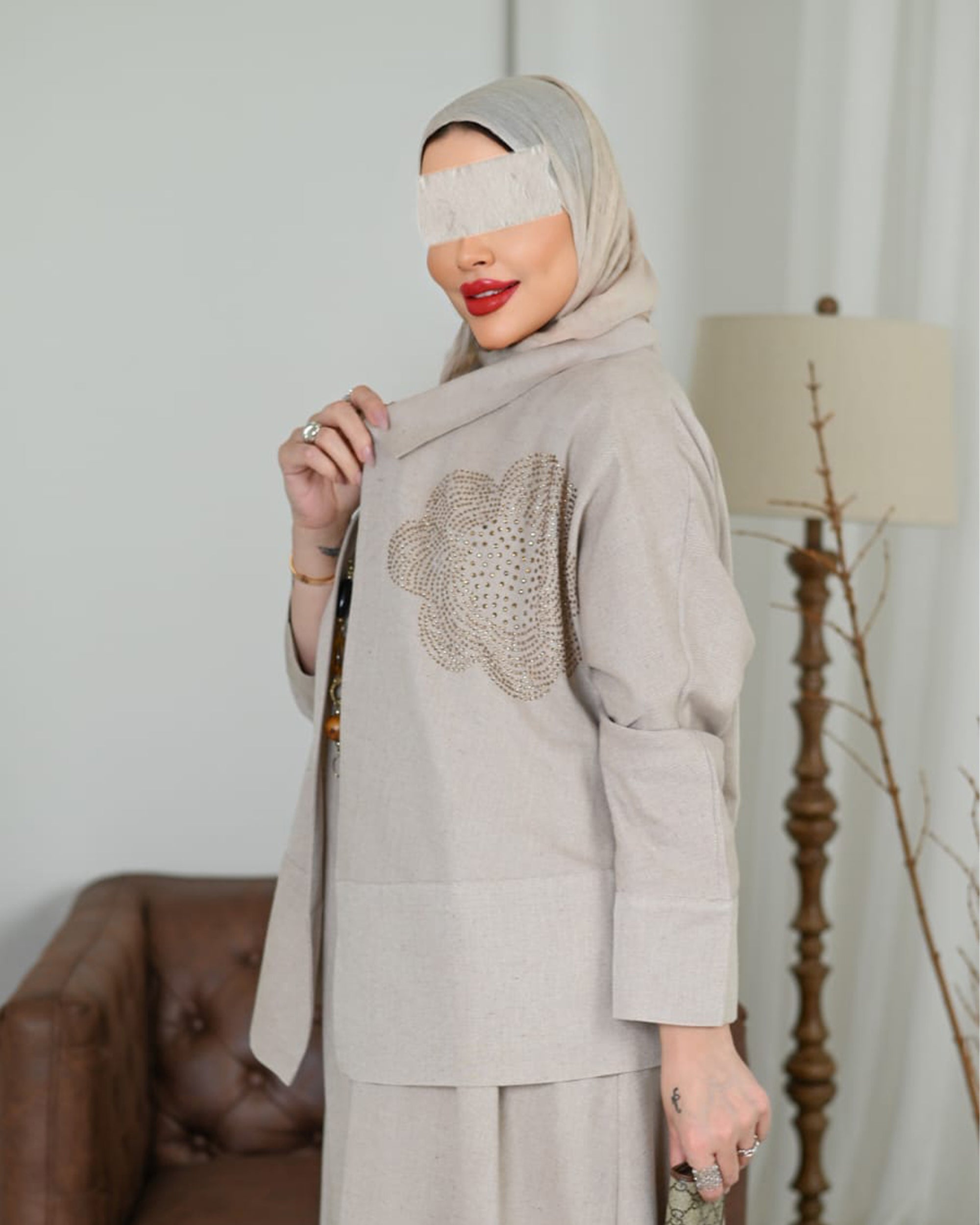 Noor Linen Ensemble Dress