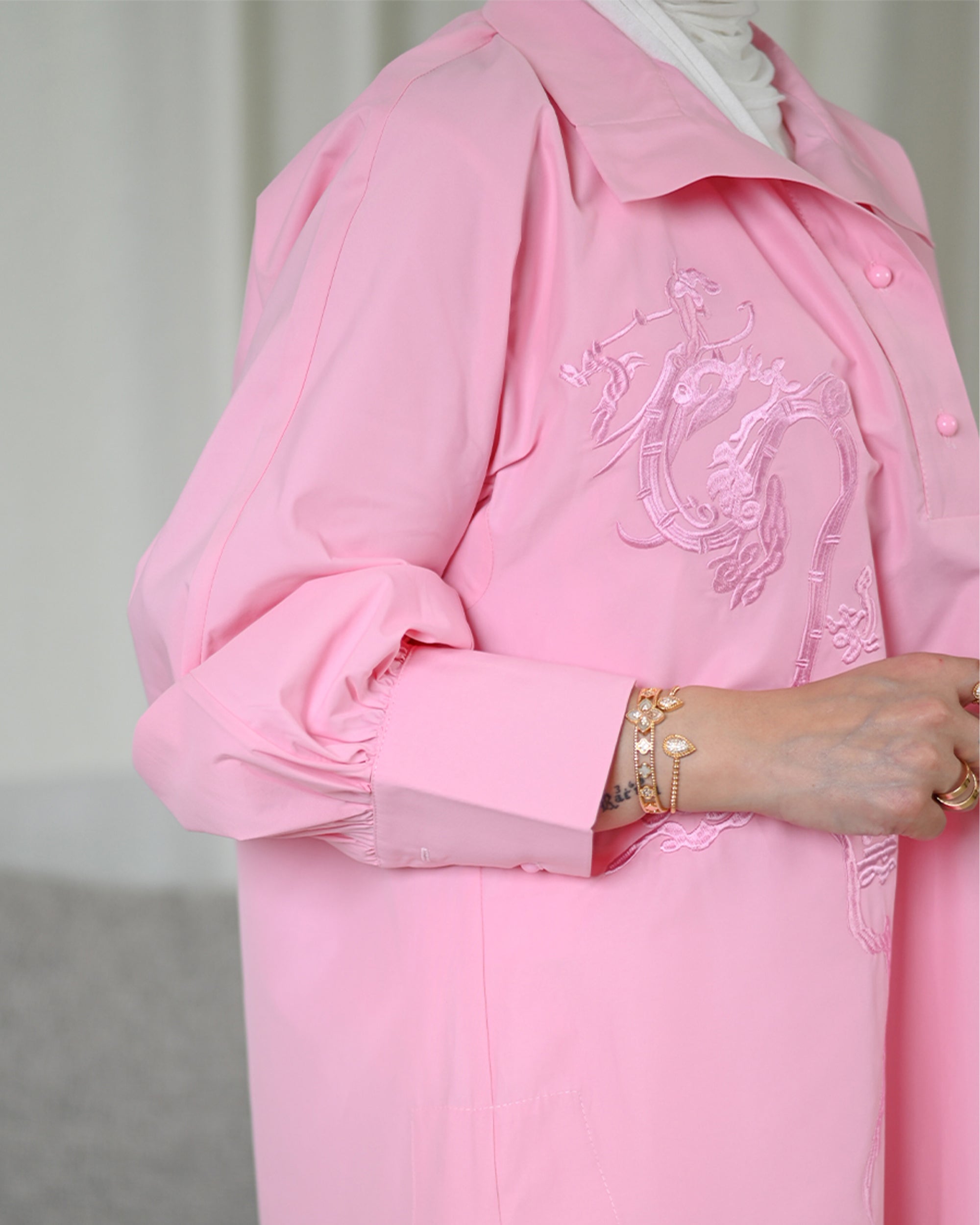 Blush Grace Poplin Shirt