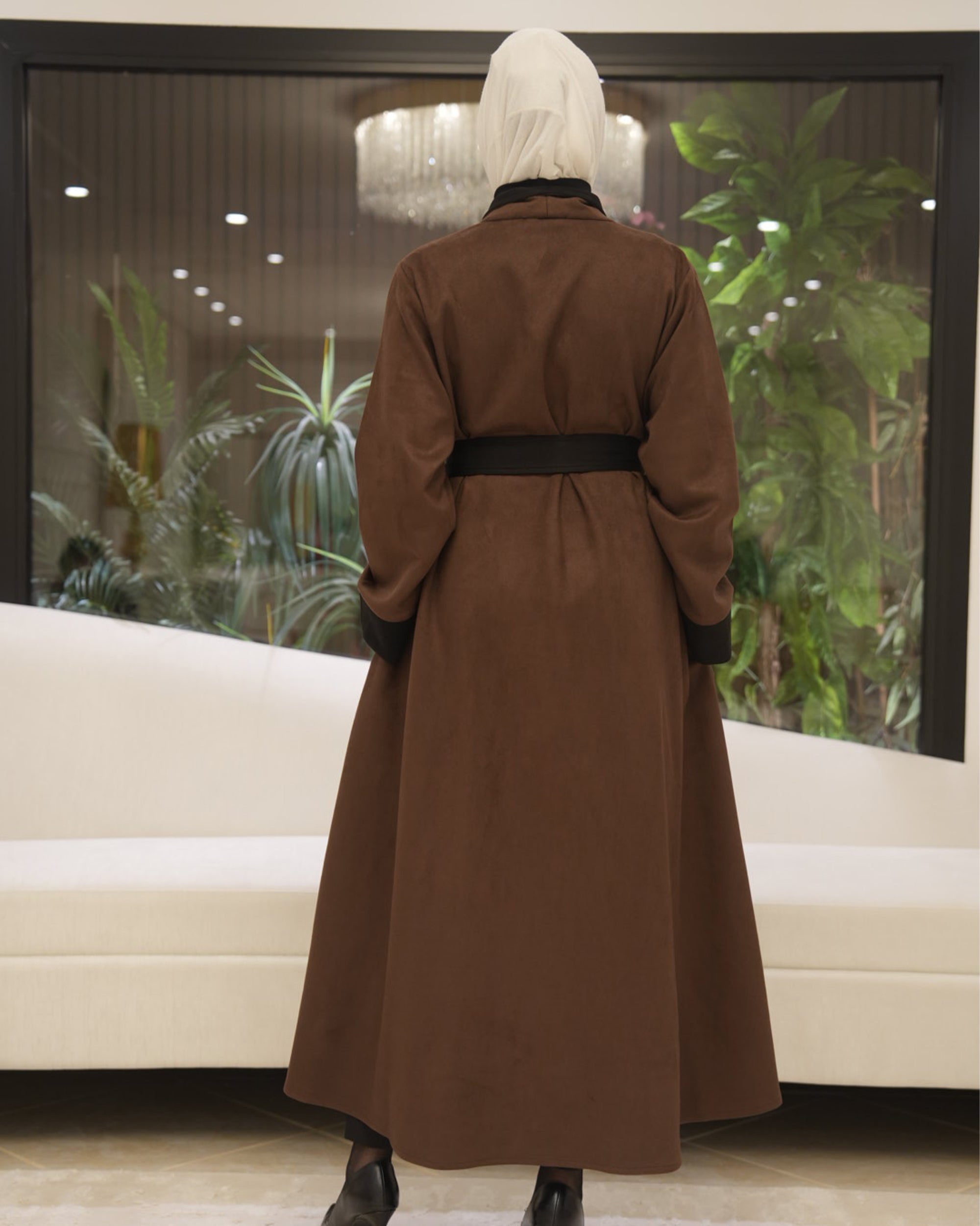 Mocha Chamois Belted Jacket