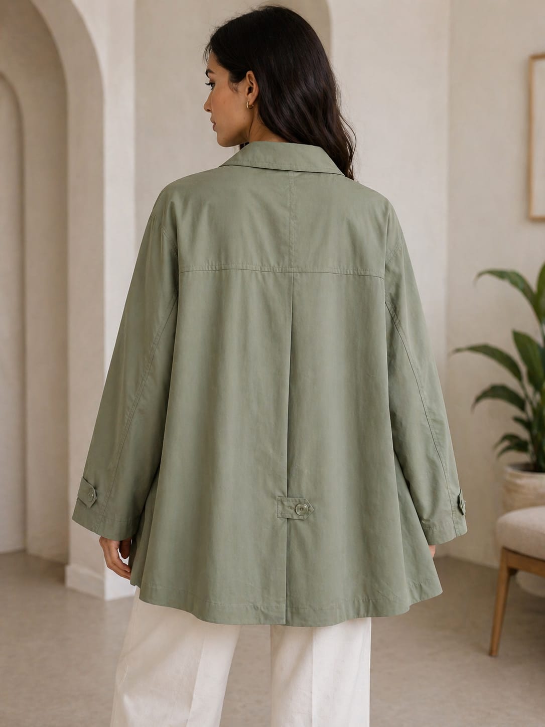 Minimal Parachute Jacket – Olive