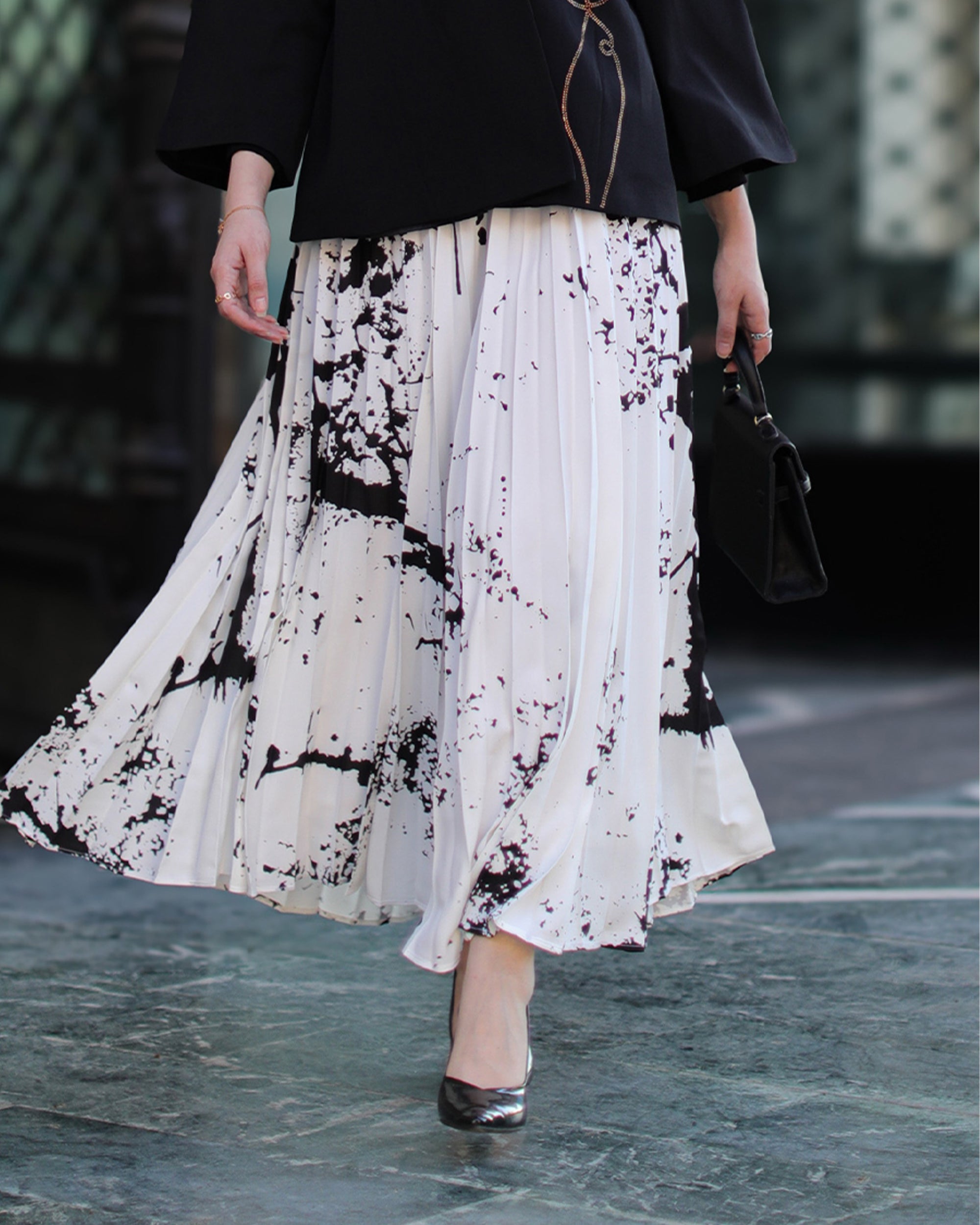 Black and White Skirt