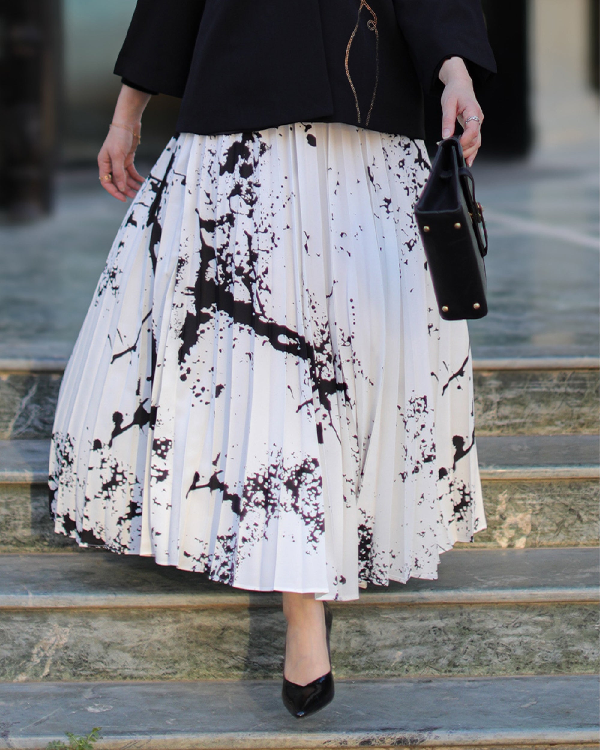 Black and White Skirt