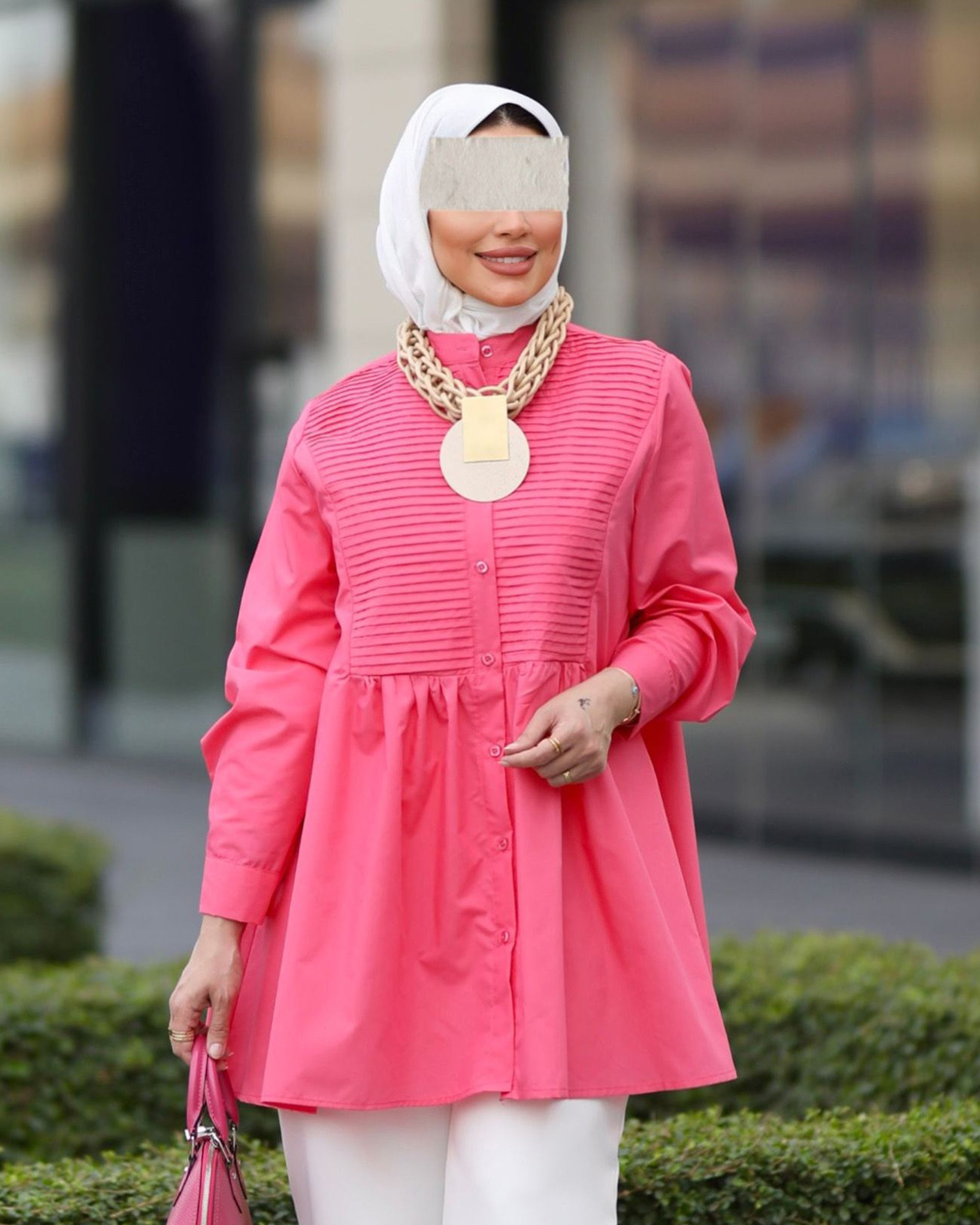 Pink Poplin Shirt