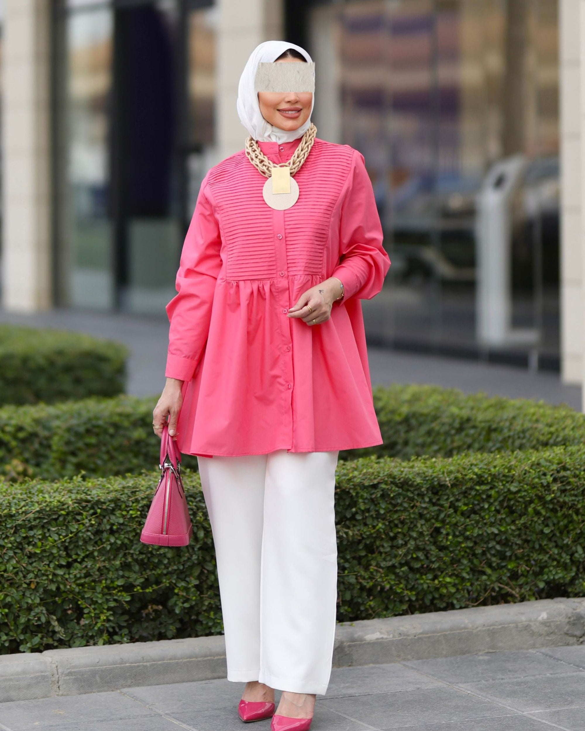 Pink Poplin Shirt