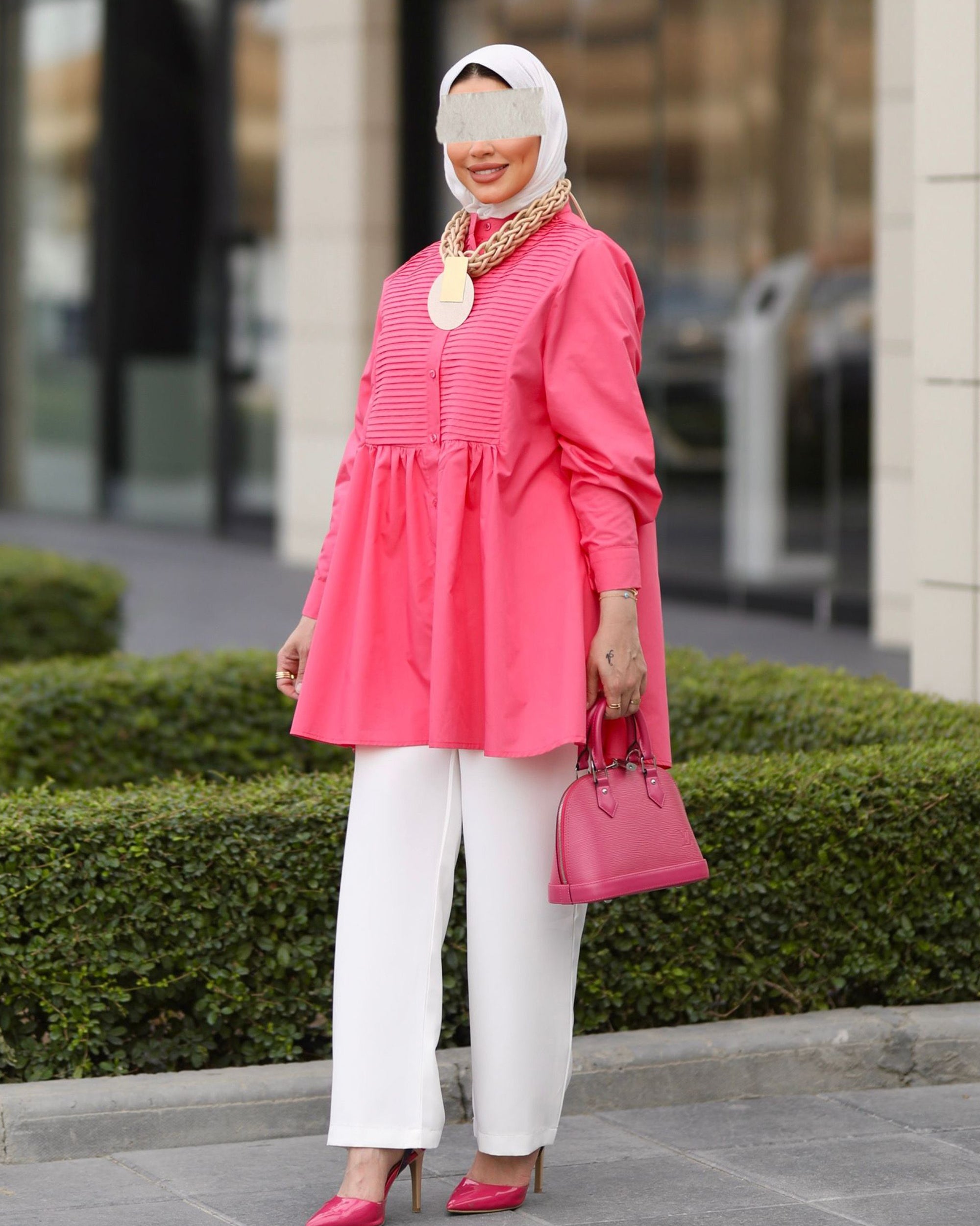 Pink Poplin Shirt
