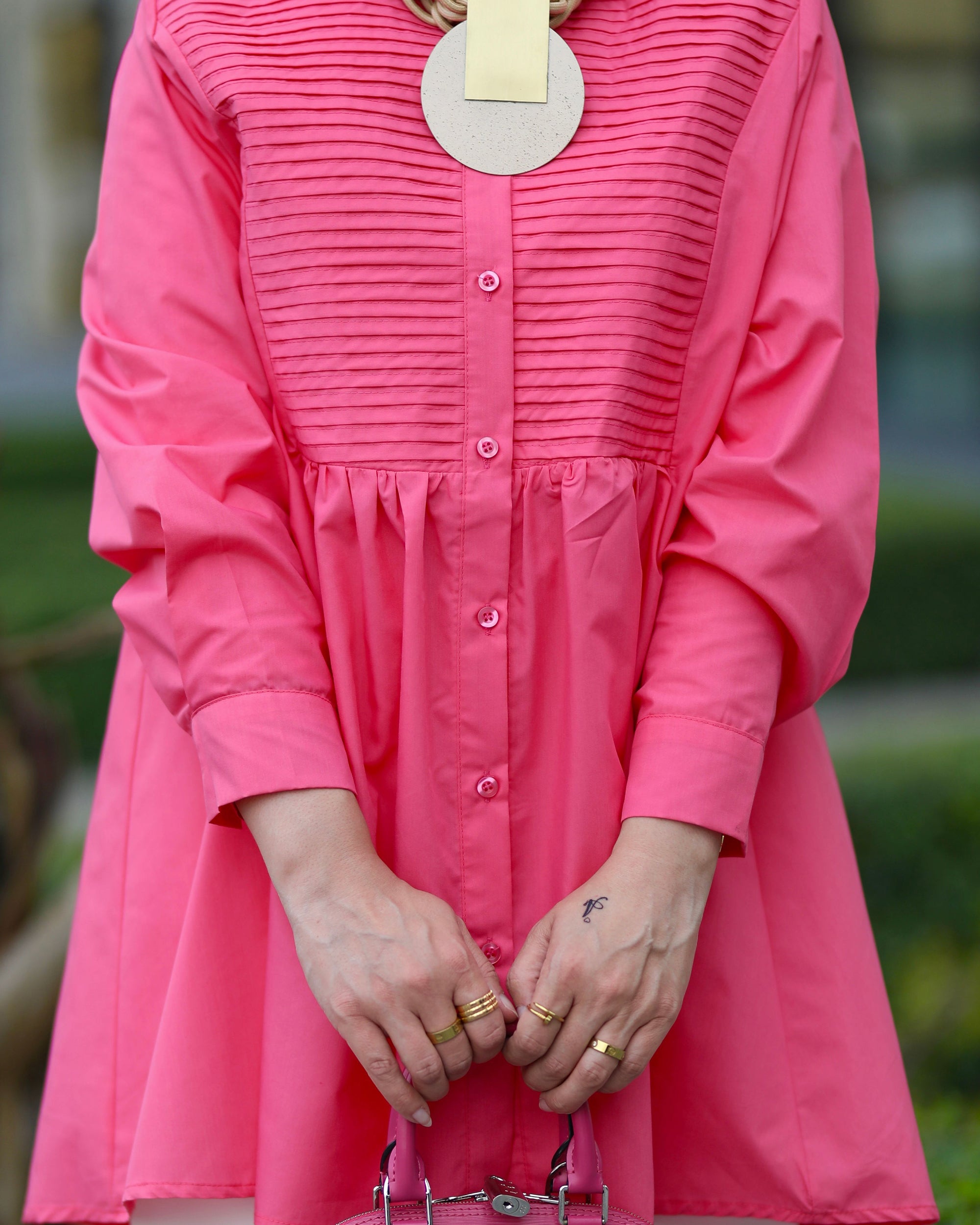 Pink Poplin Shirt