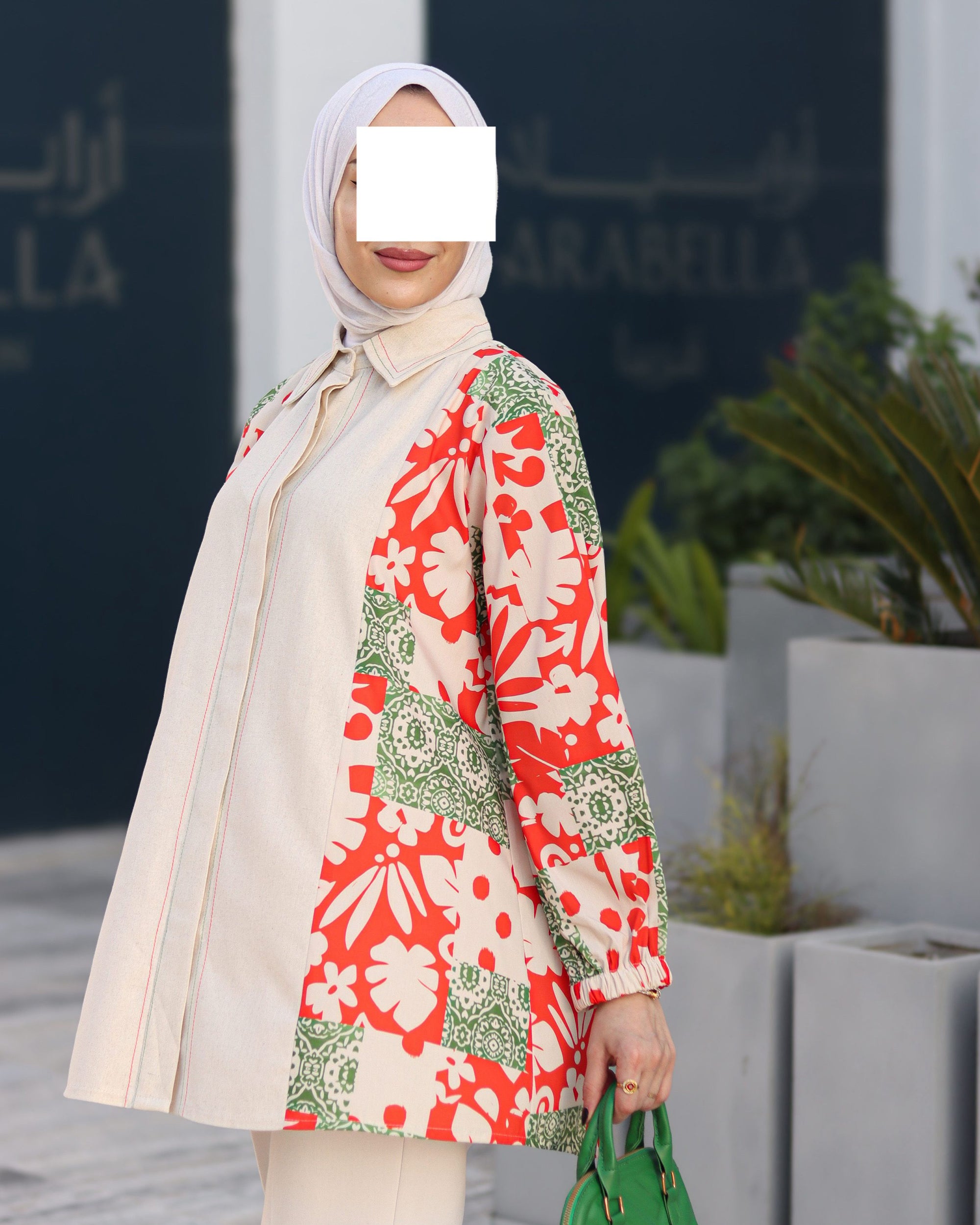 Flora Patch Linen Shirt