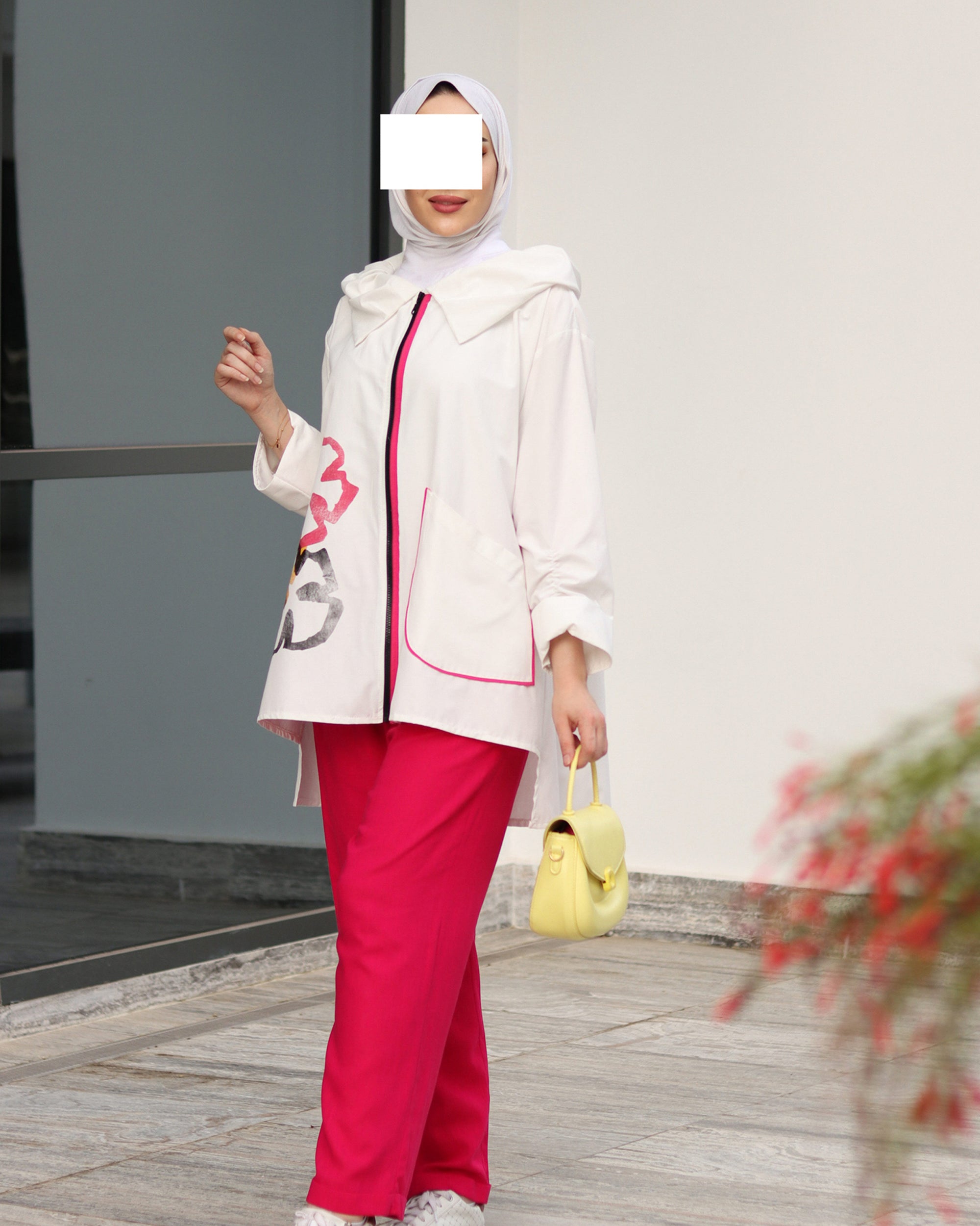 Floral Edge Poplin Jacket