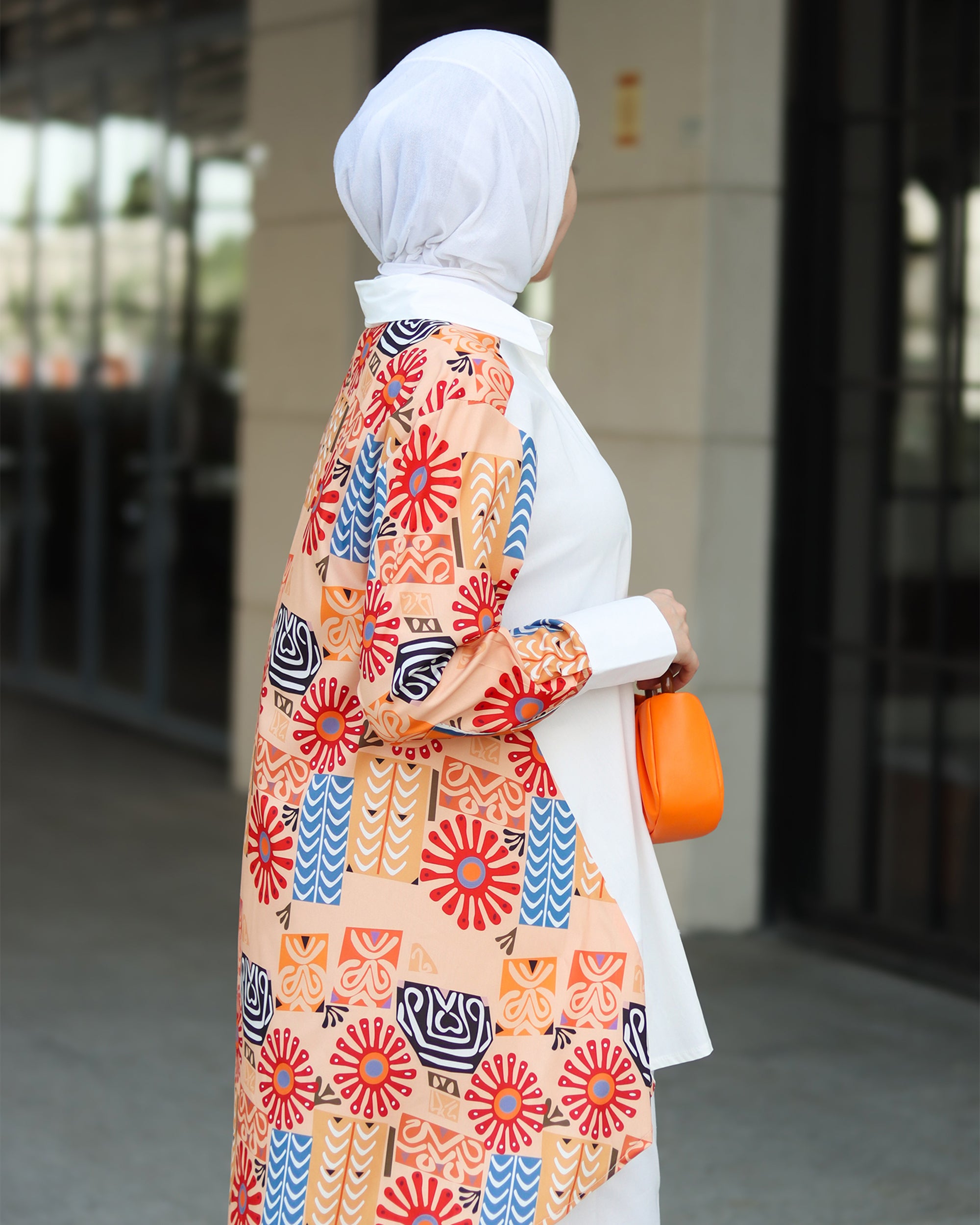 Peach Side Panel Shirt