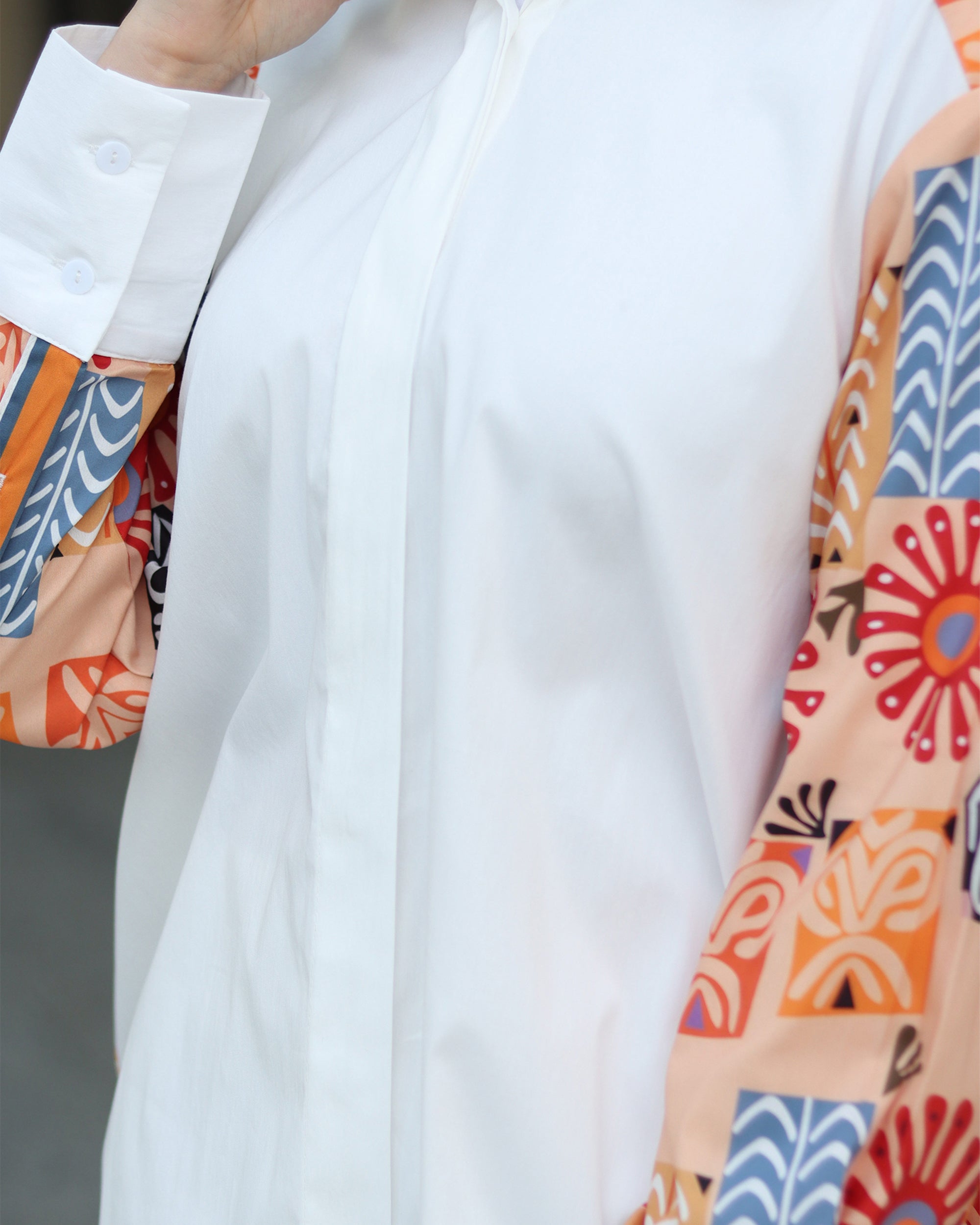 Peach Side Panel Shirt