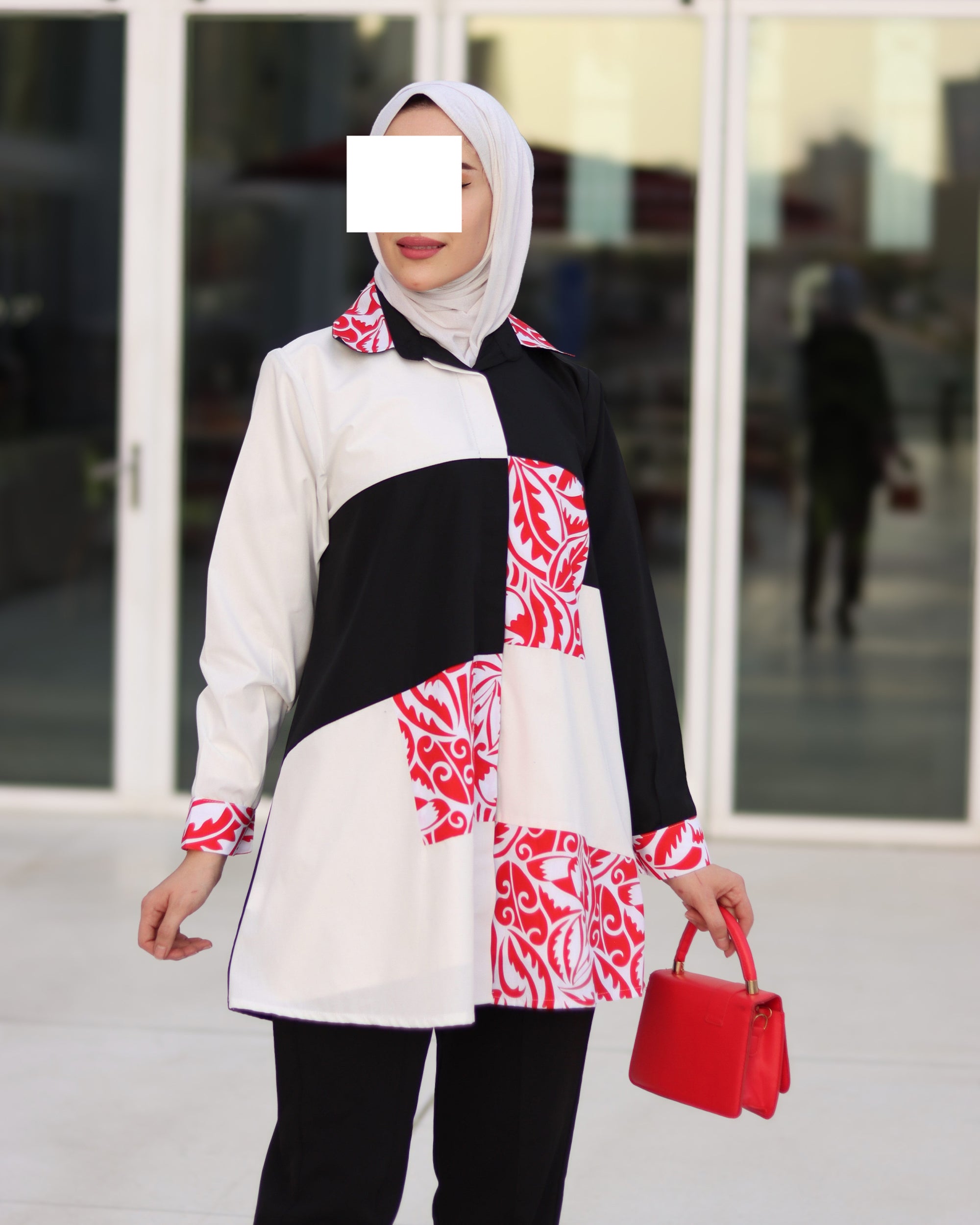 Bold Contrast Poplin Shirt