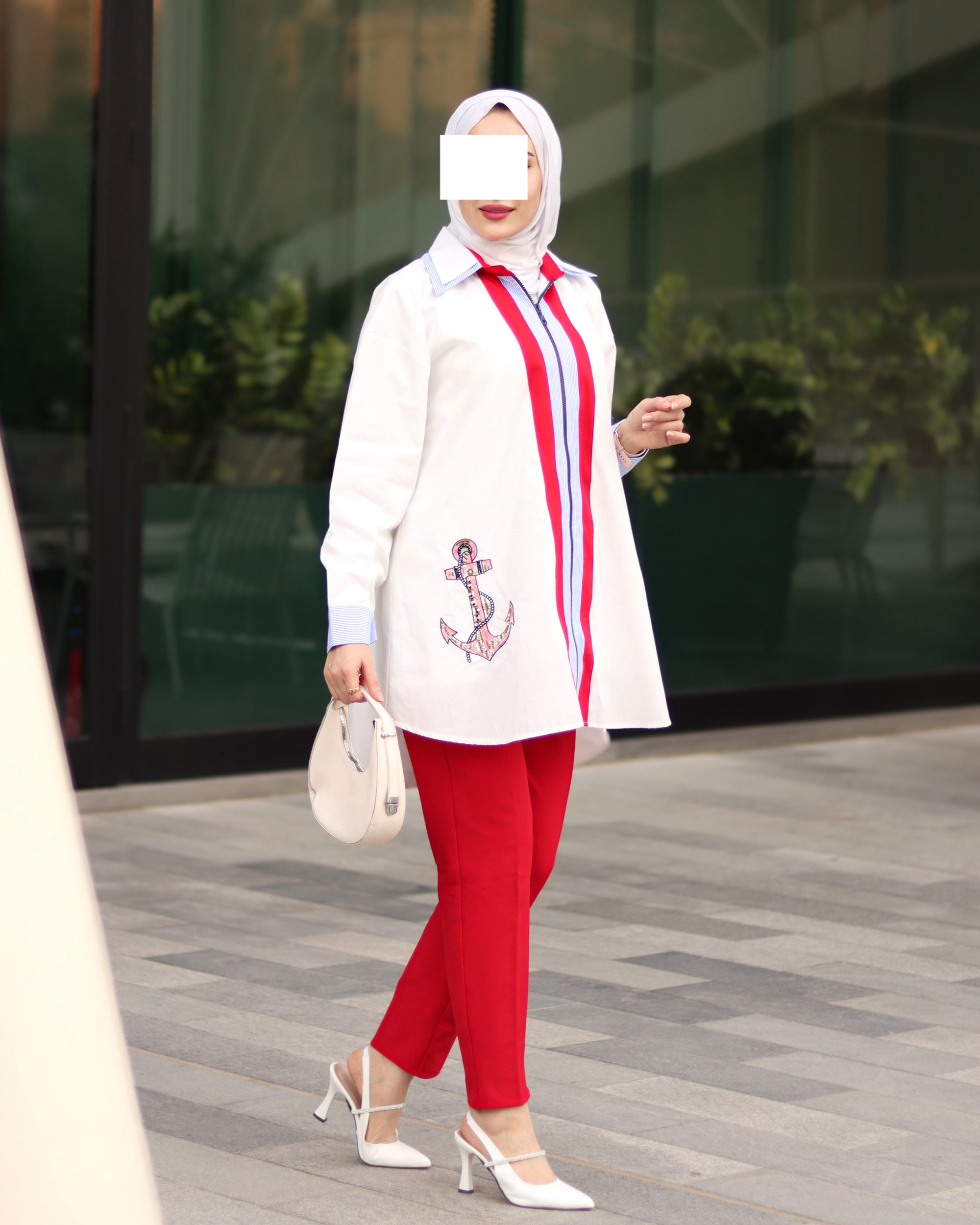 Anchor Stripe Poplin Jacket