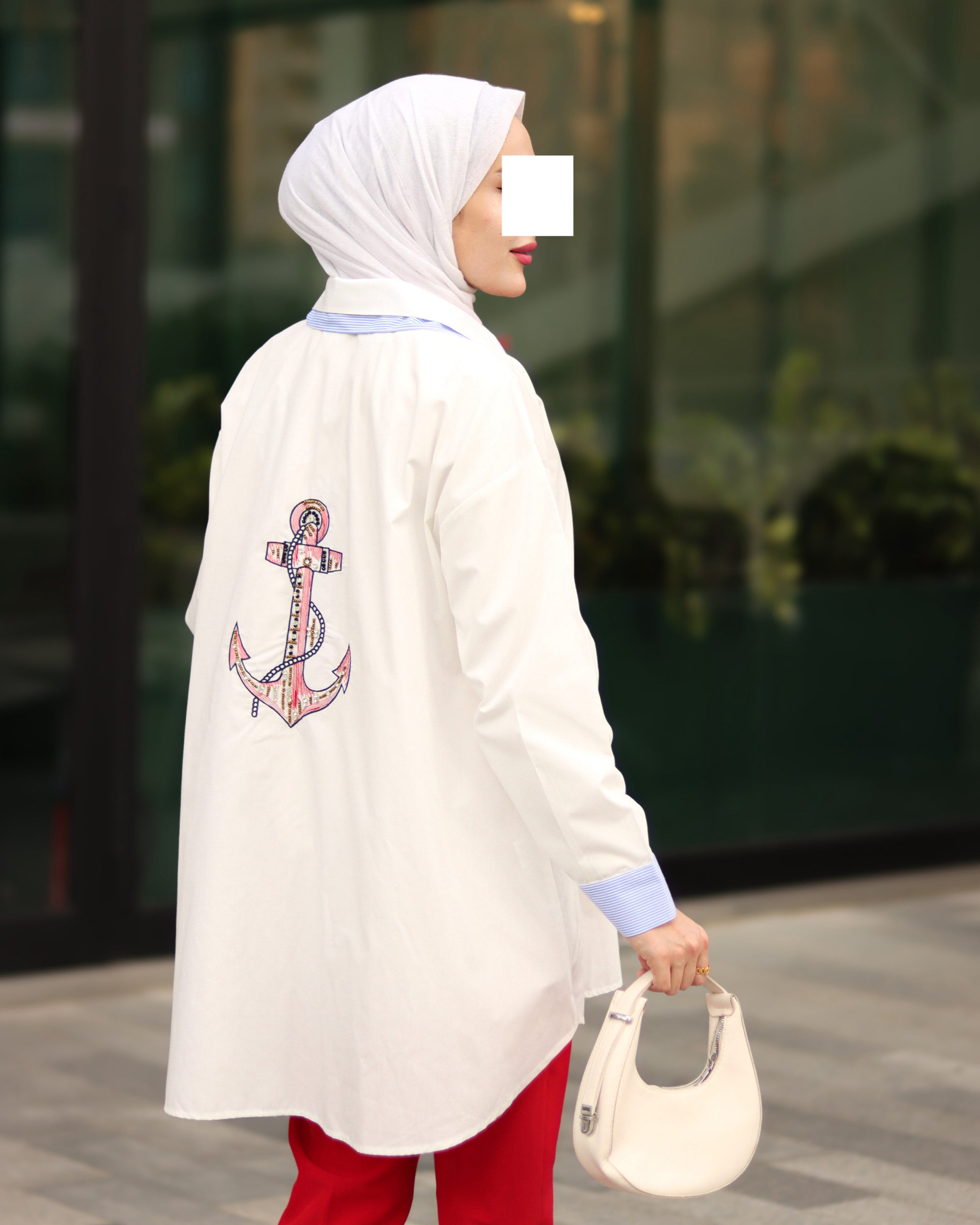 Anchor Stripe Poplin Jacket
