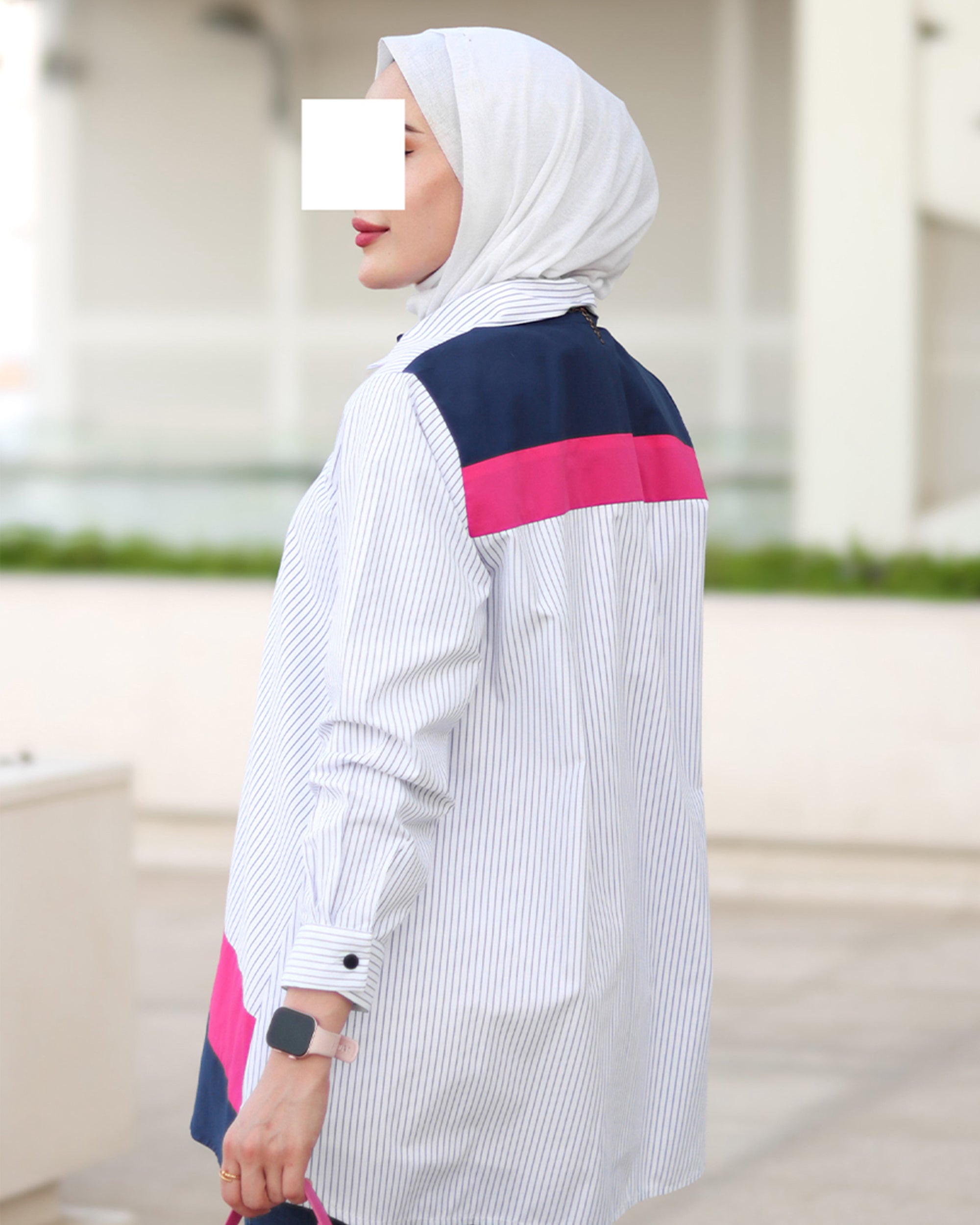 Striped Color Block Shirt