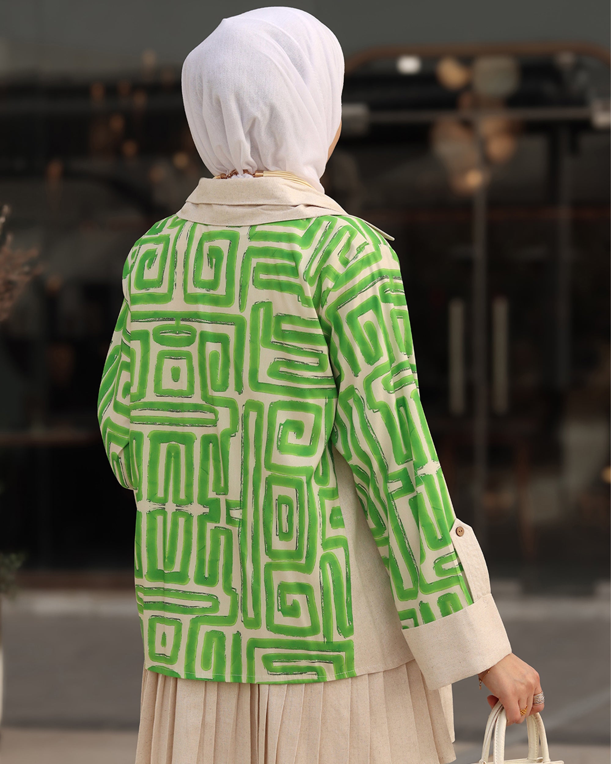 Green Linen Jacket