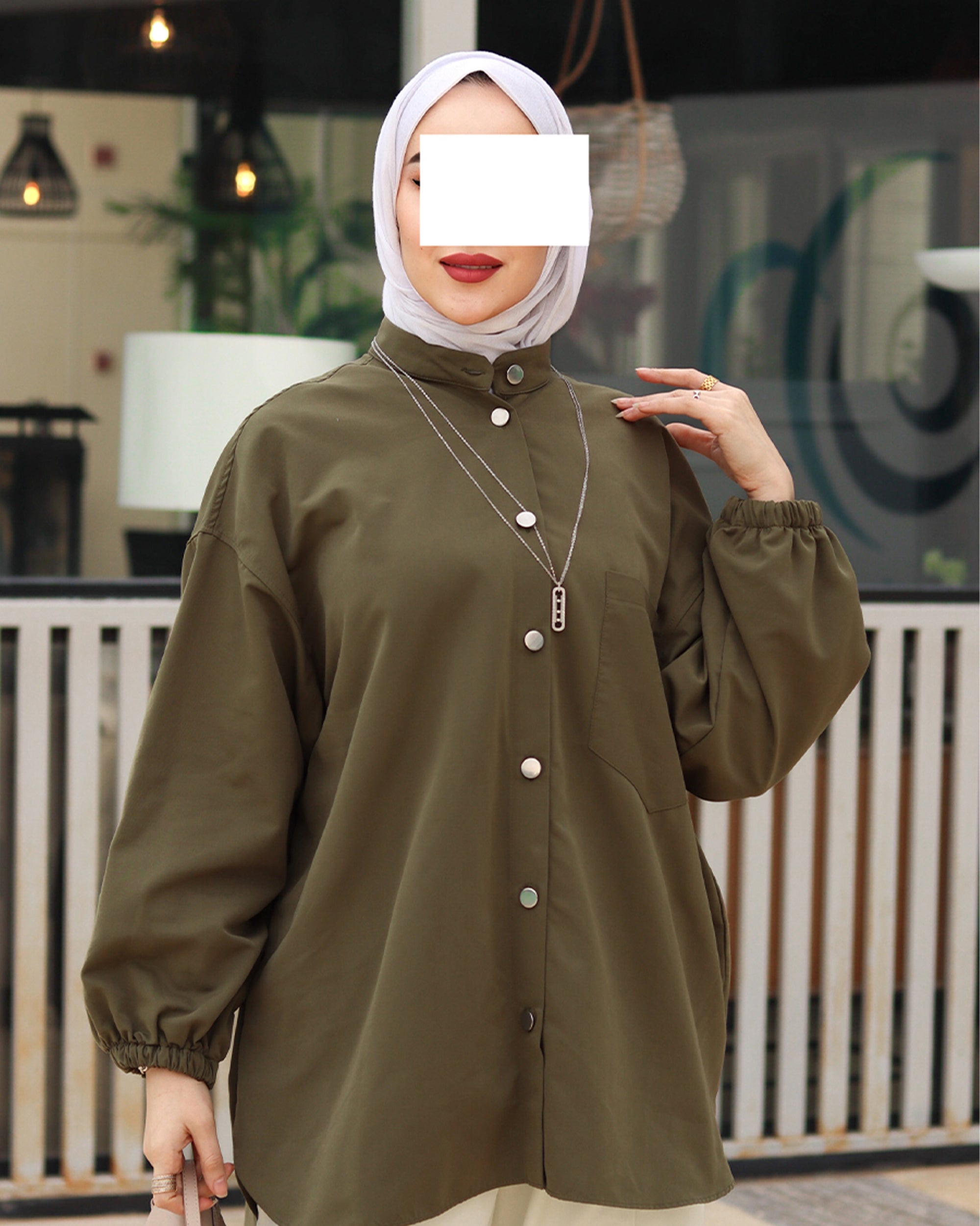Button Poplin Shirt