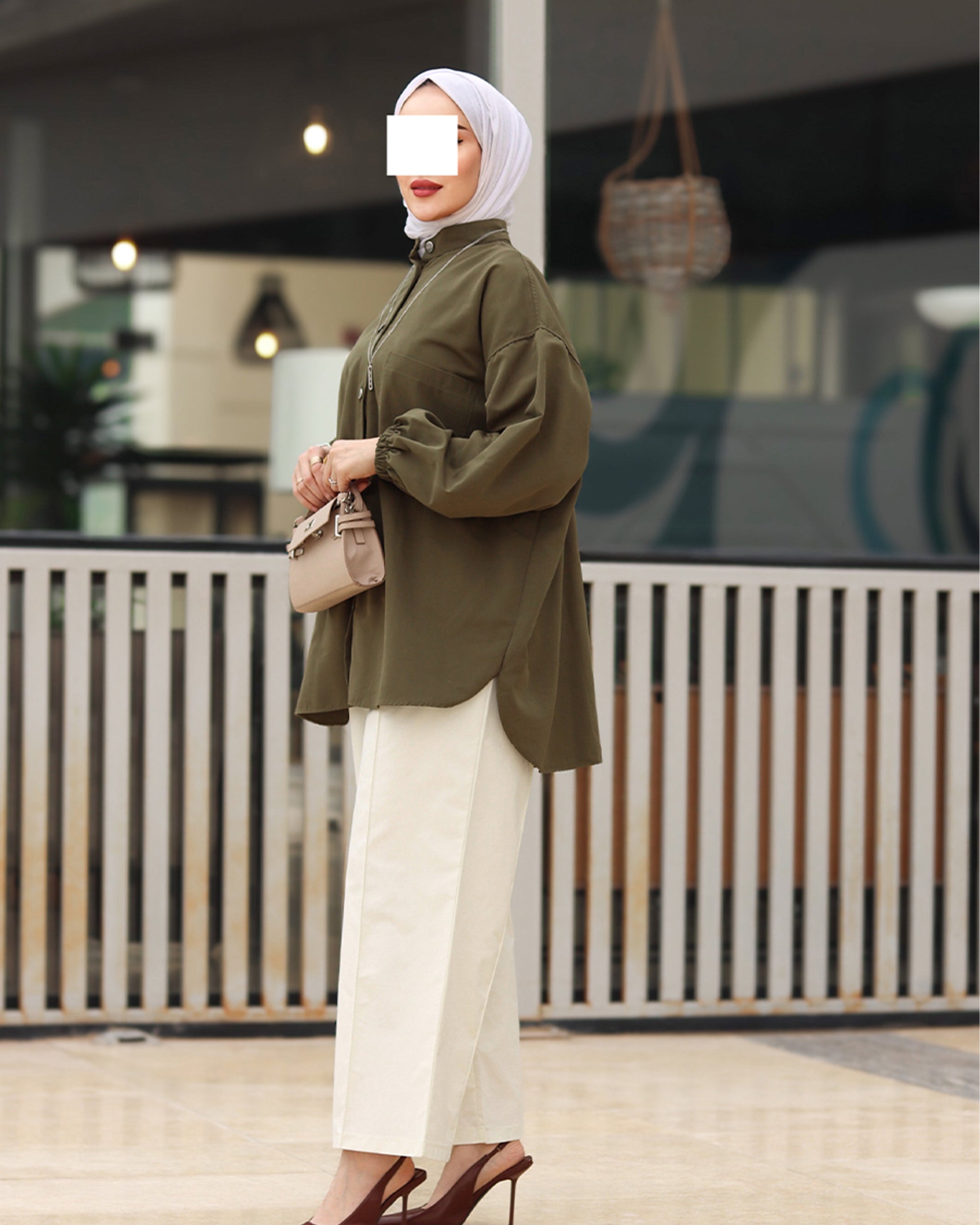 Button Poplin Shirt