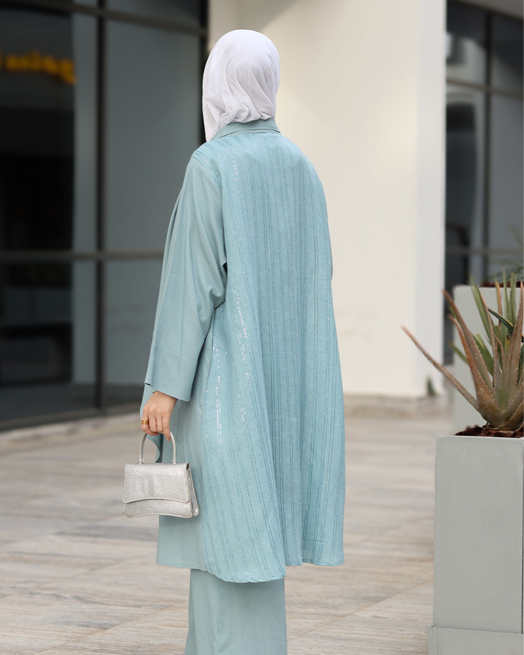 Light Blue Linen Set