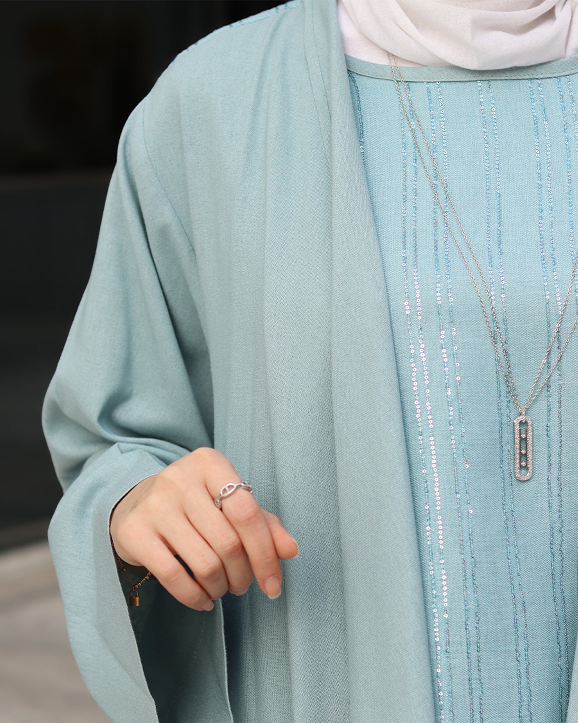 Light Blue Linen Set