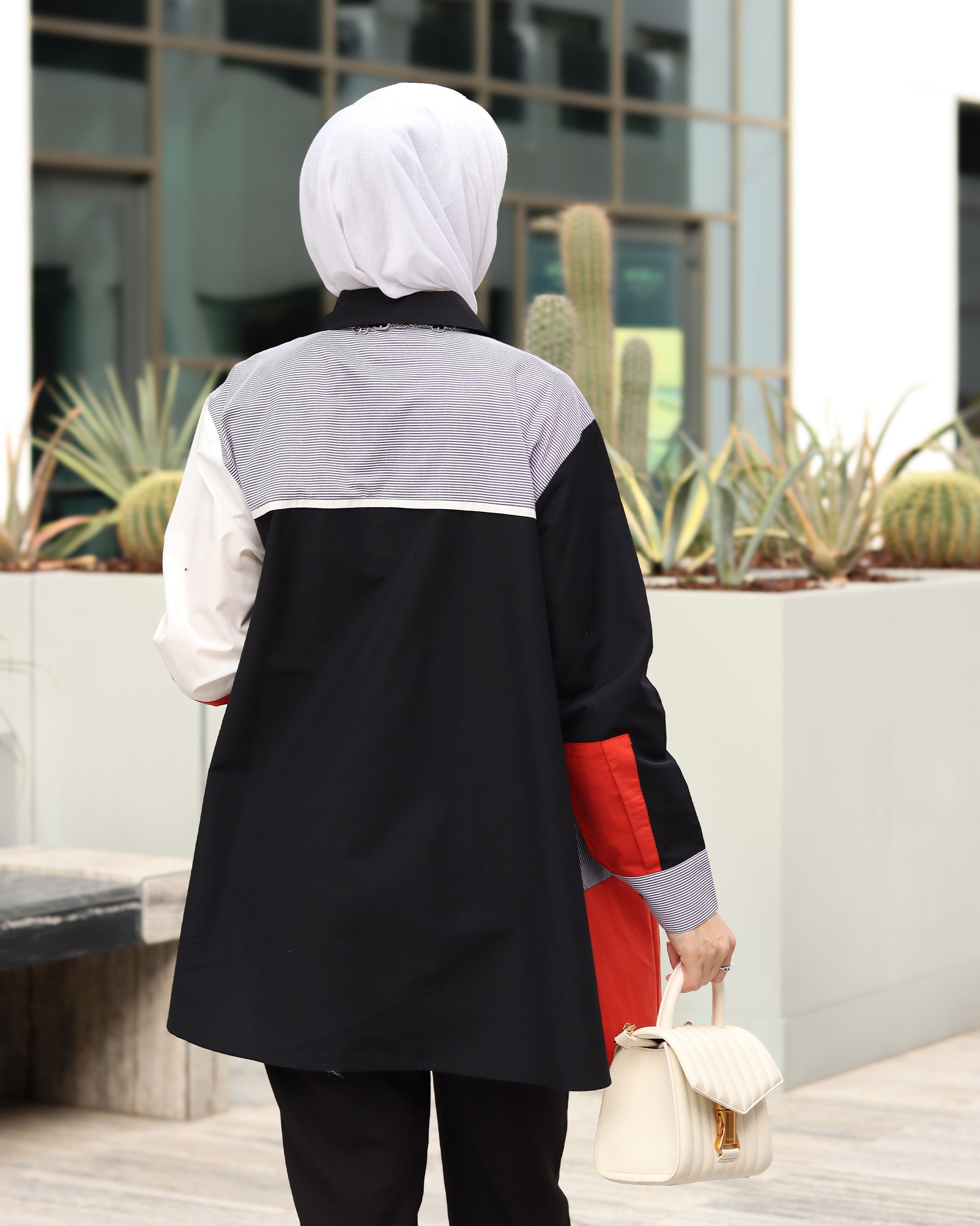 Colorblock Poplin Shirt