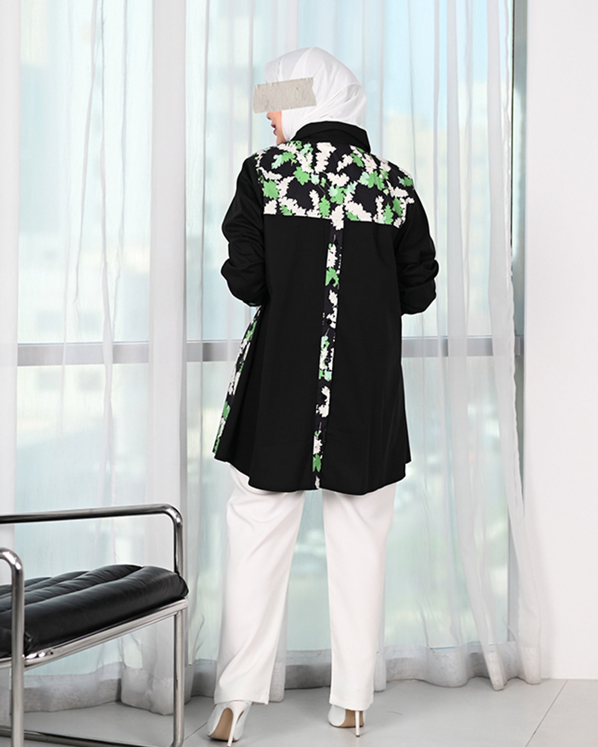 Green Noir Patterned Shirt