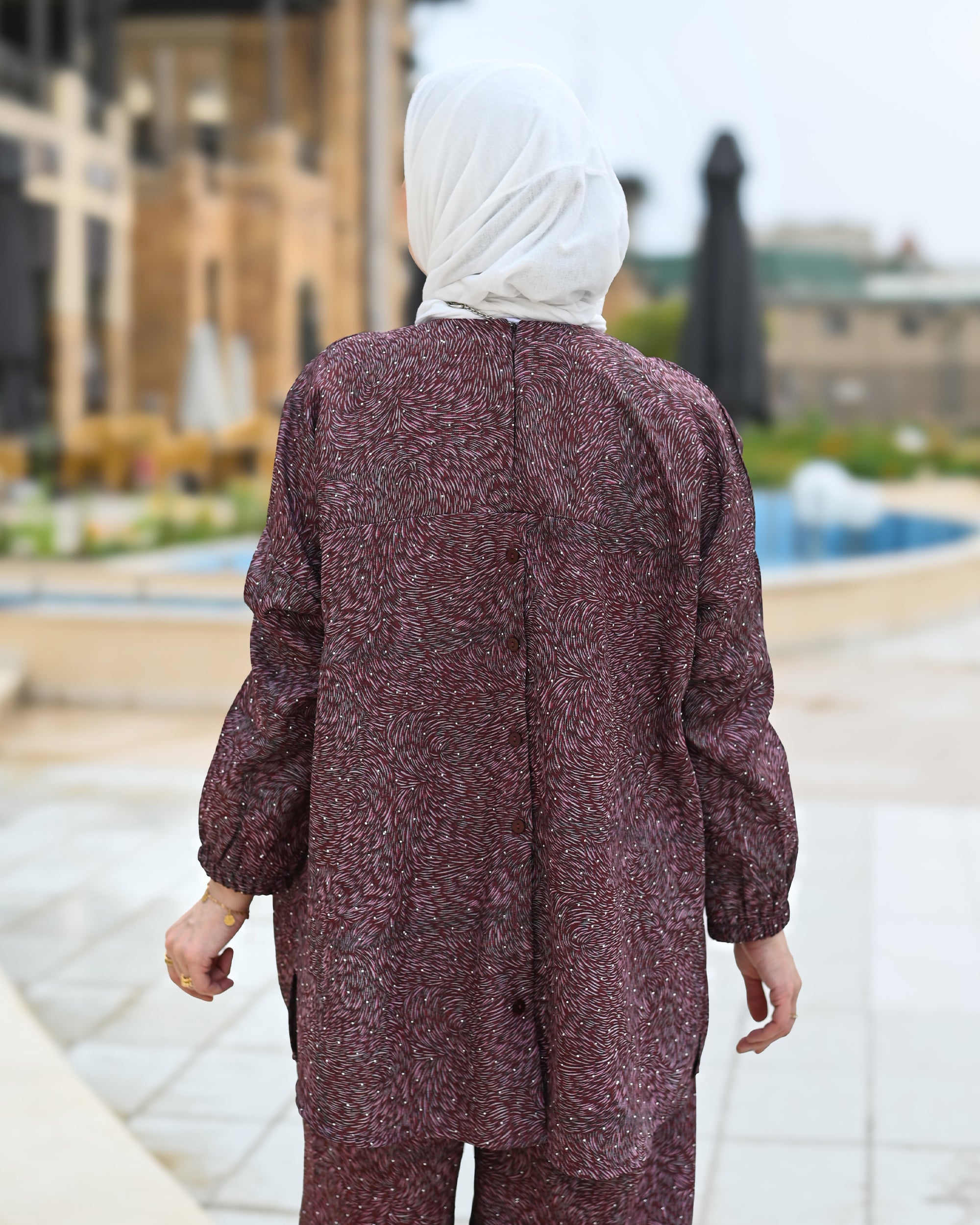 Classic Cotton Set – Burgundy