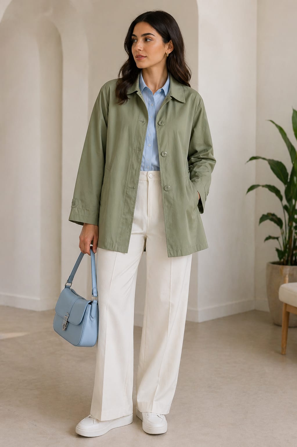 Minimal Parachute Jacket – Olive